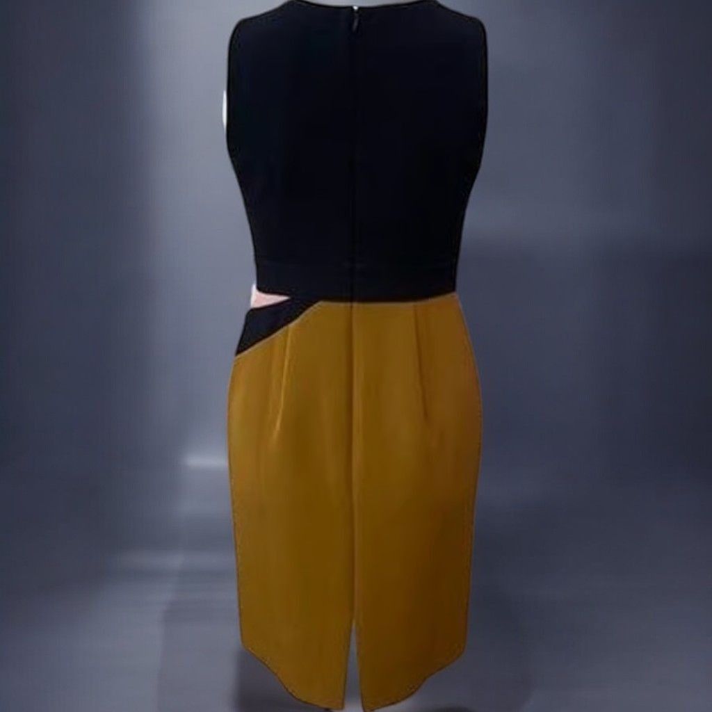 Ann Taylor Ann Taylor Midnight Navy Color Block Sleeveless Sheath 0 Size XS / US 0-2 / IT 36-38 - 5 Thumbnail