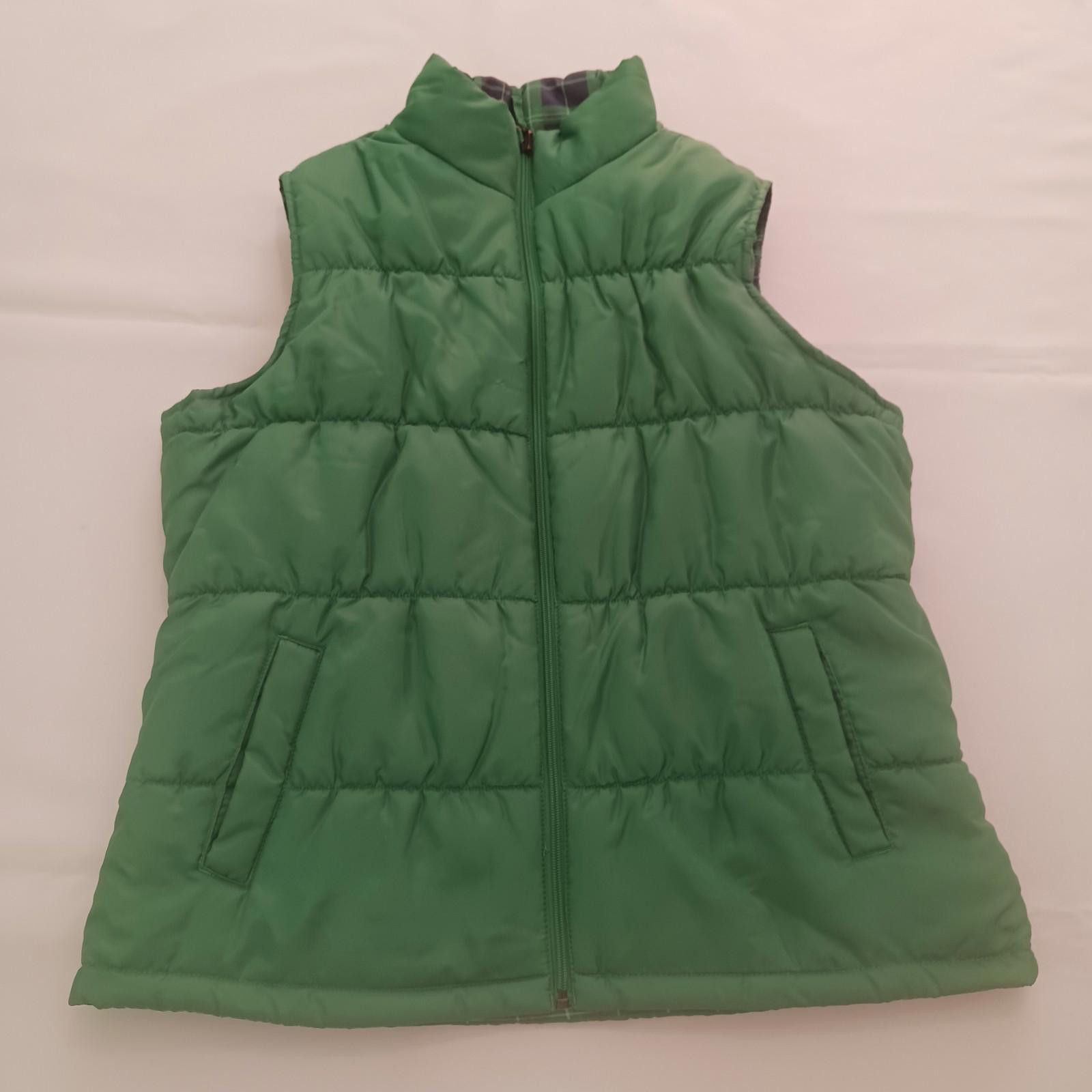 Merona Merona Women Reversible Vest Jacket LARGE Coat Green & Black Size L / US 10 / IT 46 - 12 Thumbnail