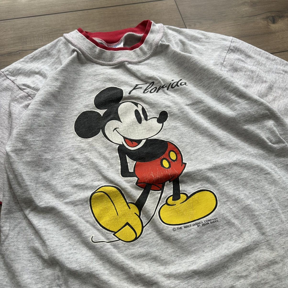 Velva Sheen Vintage 80s Disney Mickey Mouse Single Stitch Graphic Tee Size US M / EU 48-50 / 2 - 4 Thumbnail