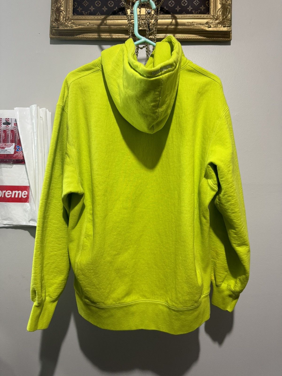 Supreme Supreme S Logo Hooded Sweatshirt FW20 Medium Acid Green Size US M / EU 48-50 / 2 - 11 Thumbnail