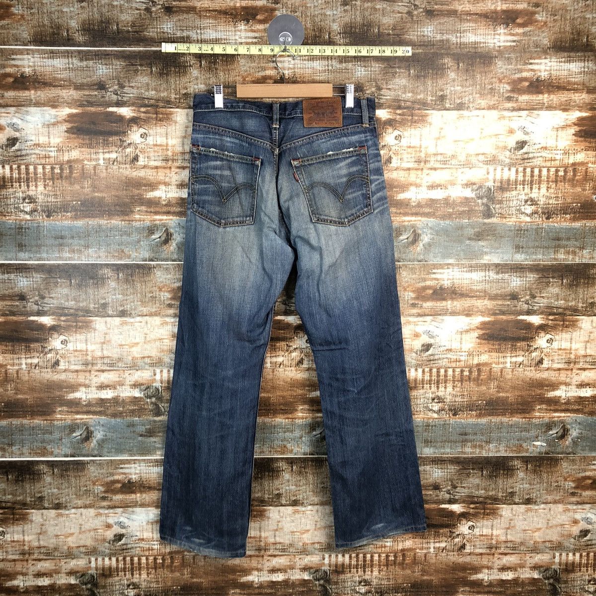 Levi's DL Levis 703 Blue selvedge Denim Pants #C129 Size US 29 - 12 Thumbnail