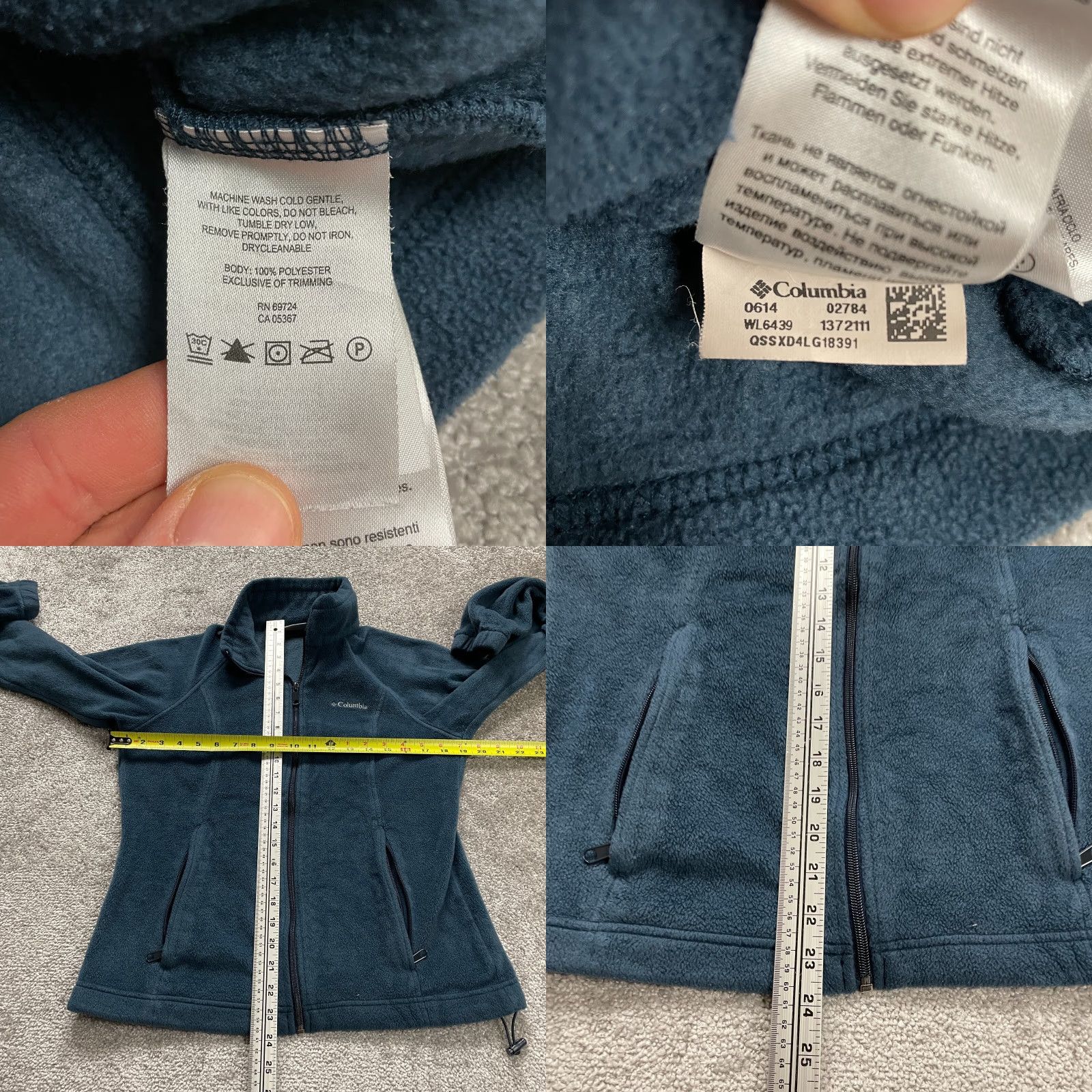 Vintage Columbia Jacket Womens Medium Blue Benton Springs Fleece Zip Pockets Logo Modern Outdoor Regular Size M / US 6-8 / IT 42-44 - 8 Thumbnail