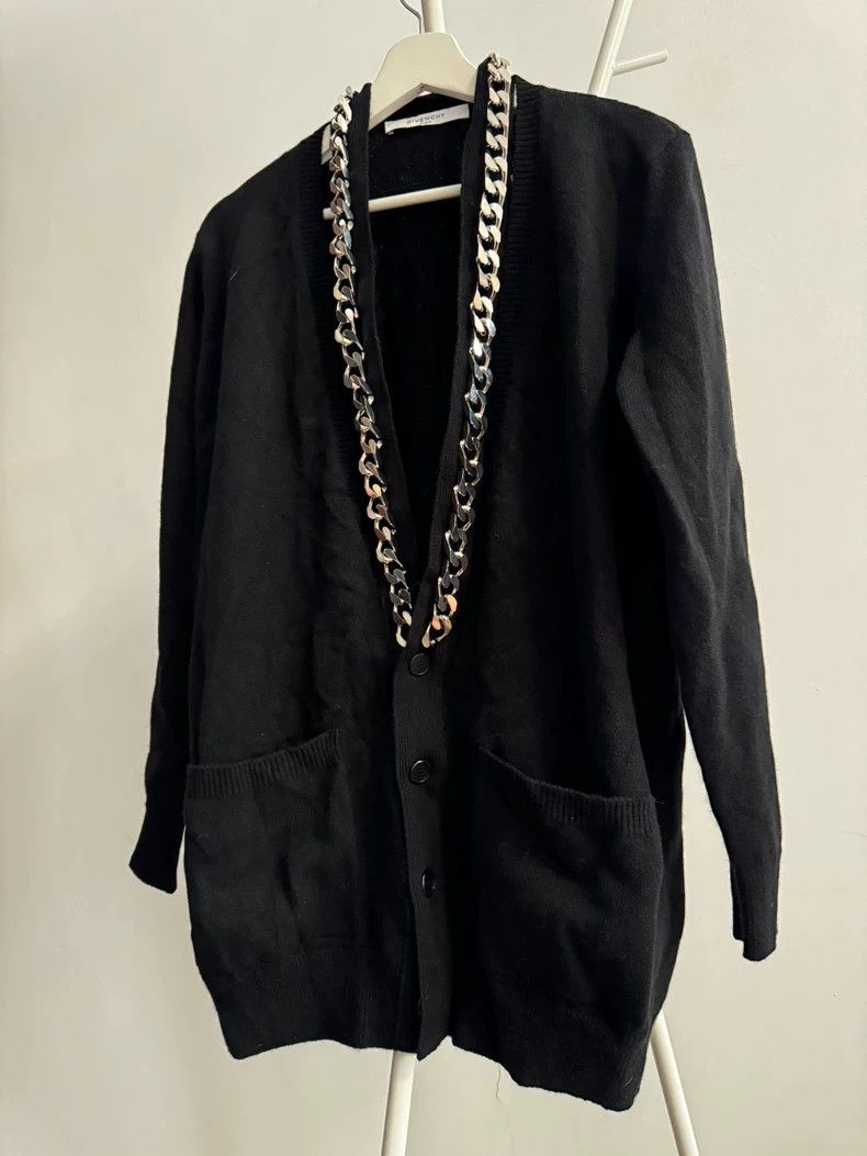 Givenchy Givenchy Chain Detail Cashmere Cardigan - dmc Size US M / EU 48-50 / 2 - 1 Thumbnail