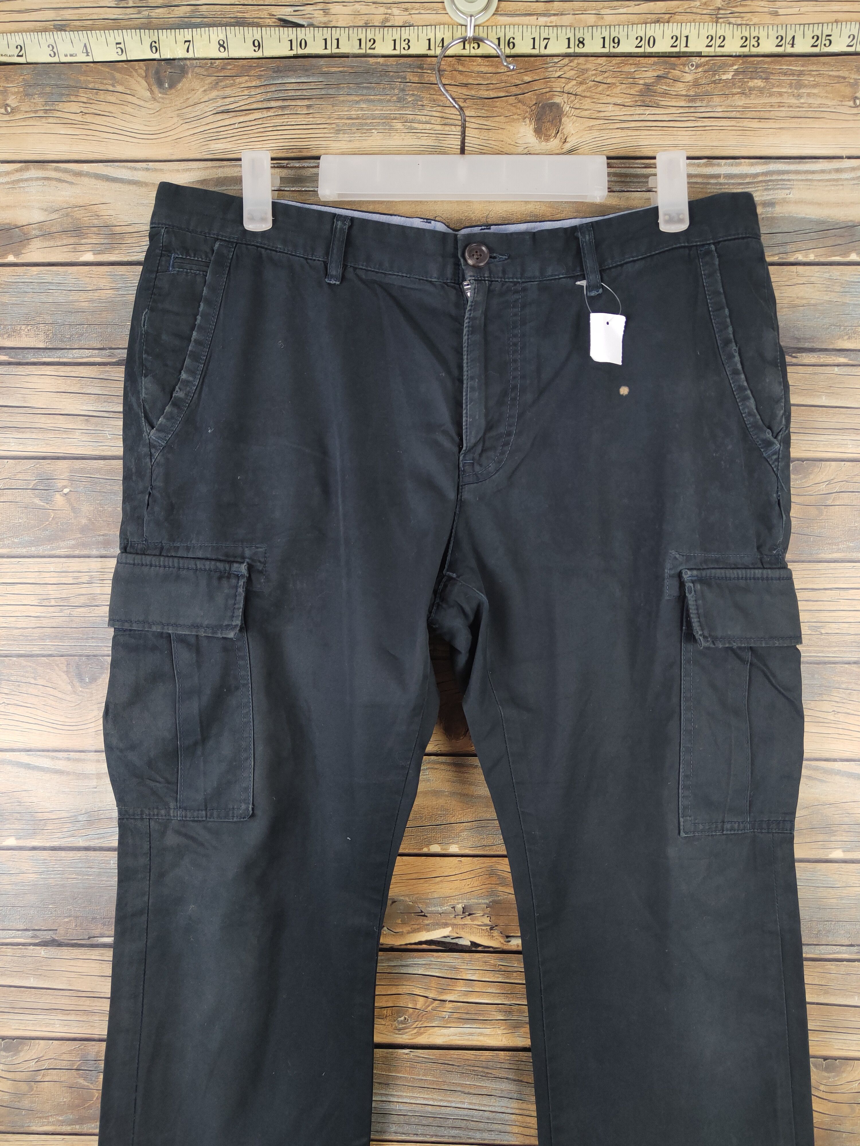 Japanese Brand DL Crowded Black Multipocket Tactical Cargo Pants #1399 Size US 32 / EU 48 - 2 Thumbnail