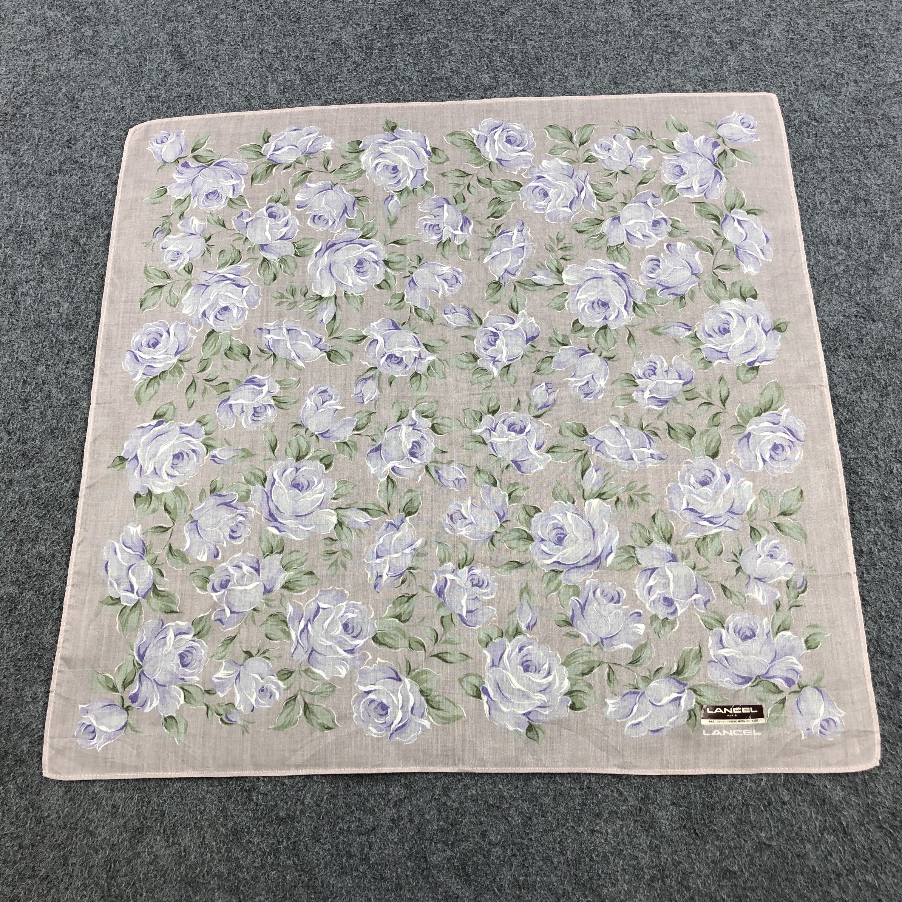 Lancel Lancel Floral Handkerchief Neckerchief Bandana H1317 Size ONE SIZE - 2 Thumbnail