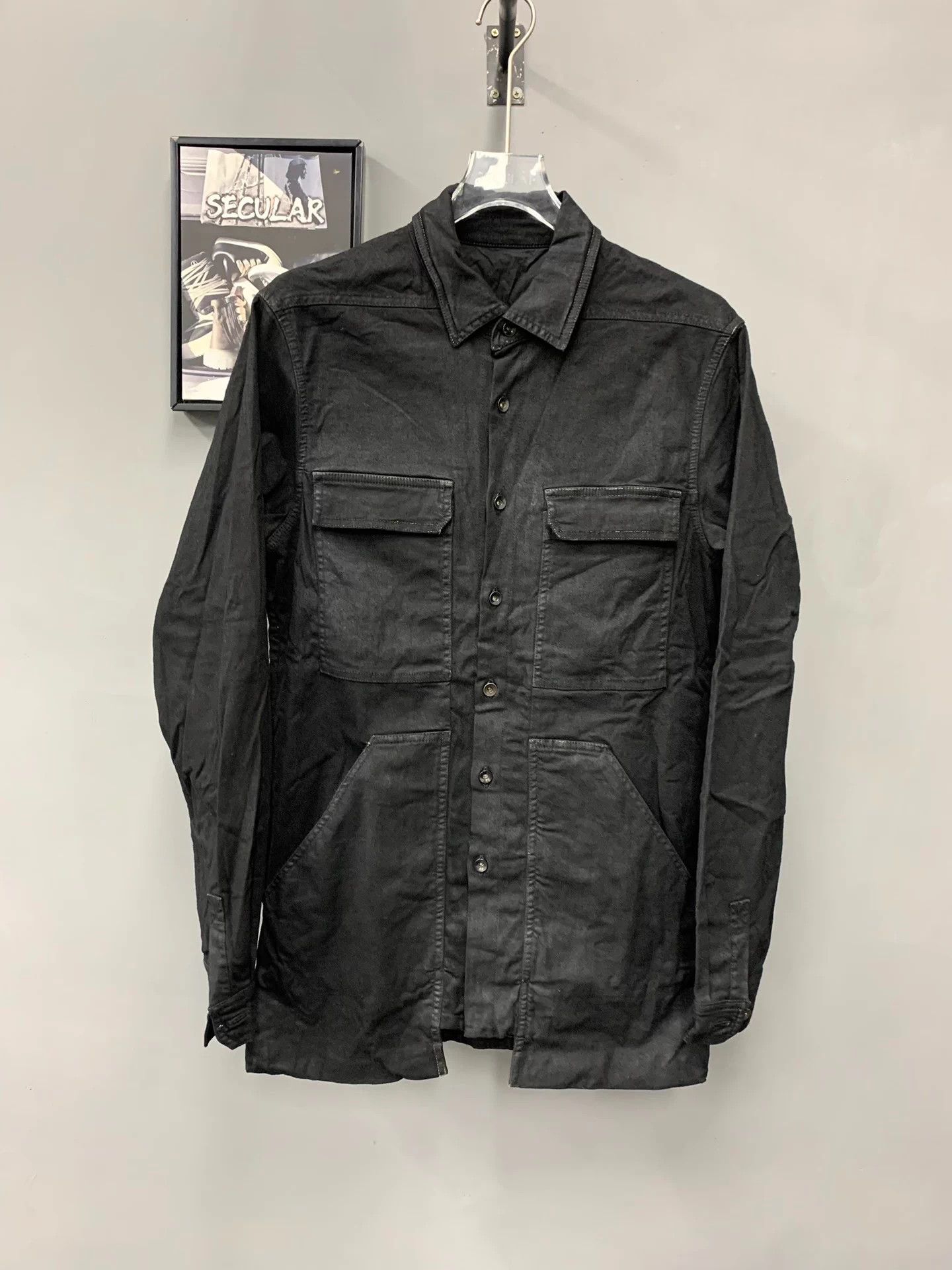 Rick Owens Rick Owens Waxed Jacket Size US S / EU 44-46 / 1 - 1 Thumbnail