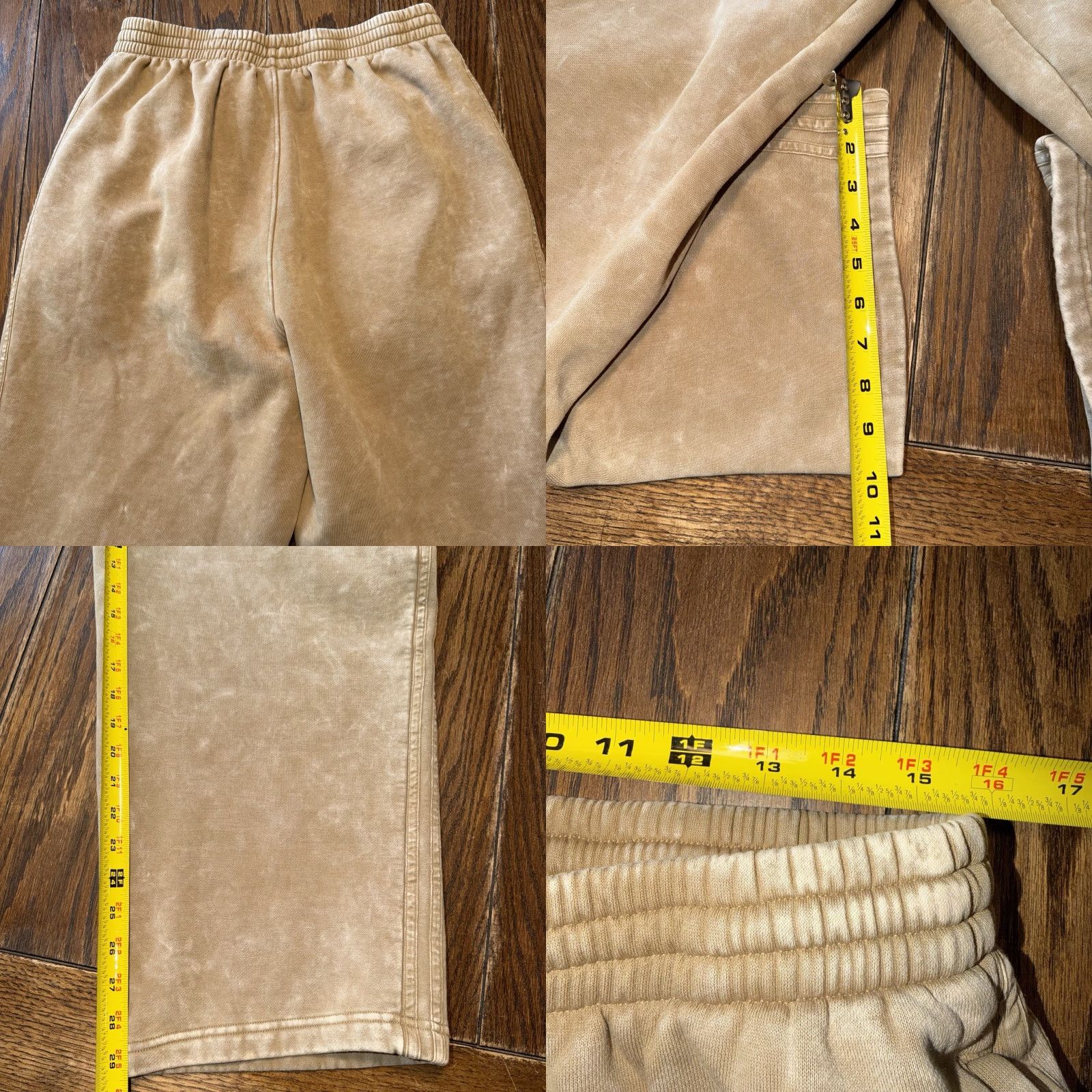 Adidas Adidas Sweatpants Beige Washed Fleece Comfort Loose Fit Size Large Men Regular Sweatpants Sports Logo Athleisure 29 Inseam Gym & Training Size US 33 - 9 Thumbnail