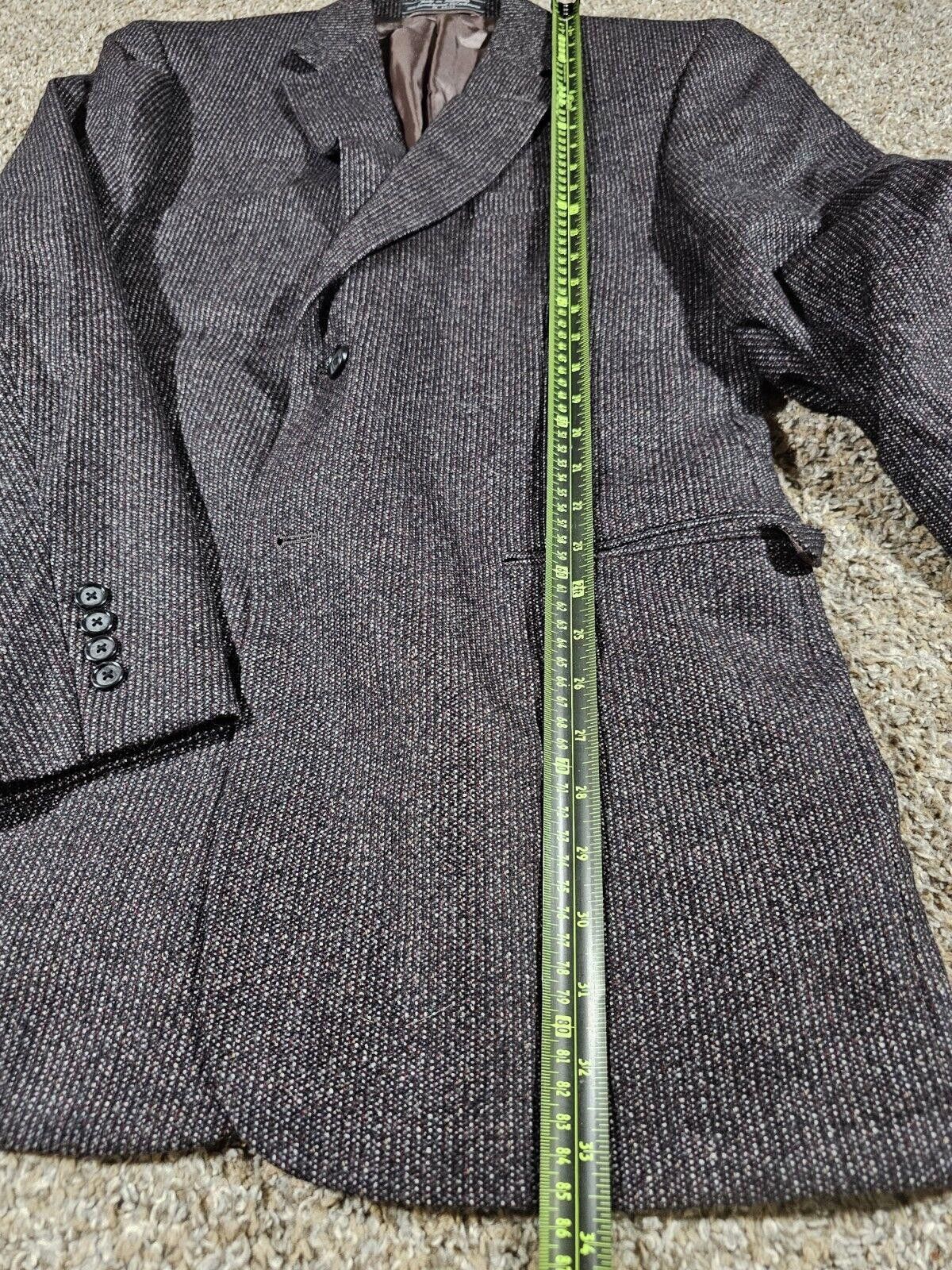 Designer Marco Carelli Lambswool Cashmere Blazer 44L 2 Button READ Size 38R - 4 Thumbnail