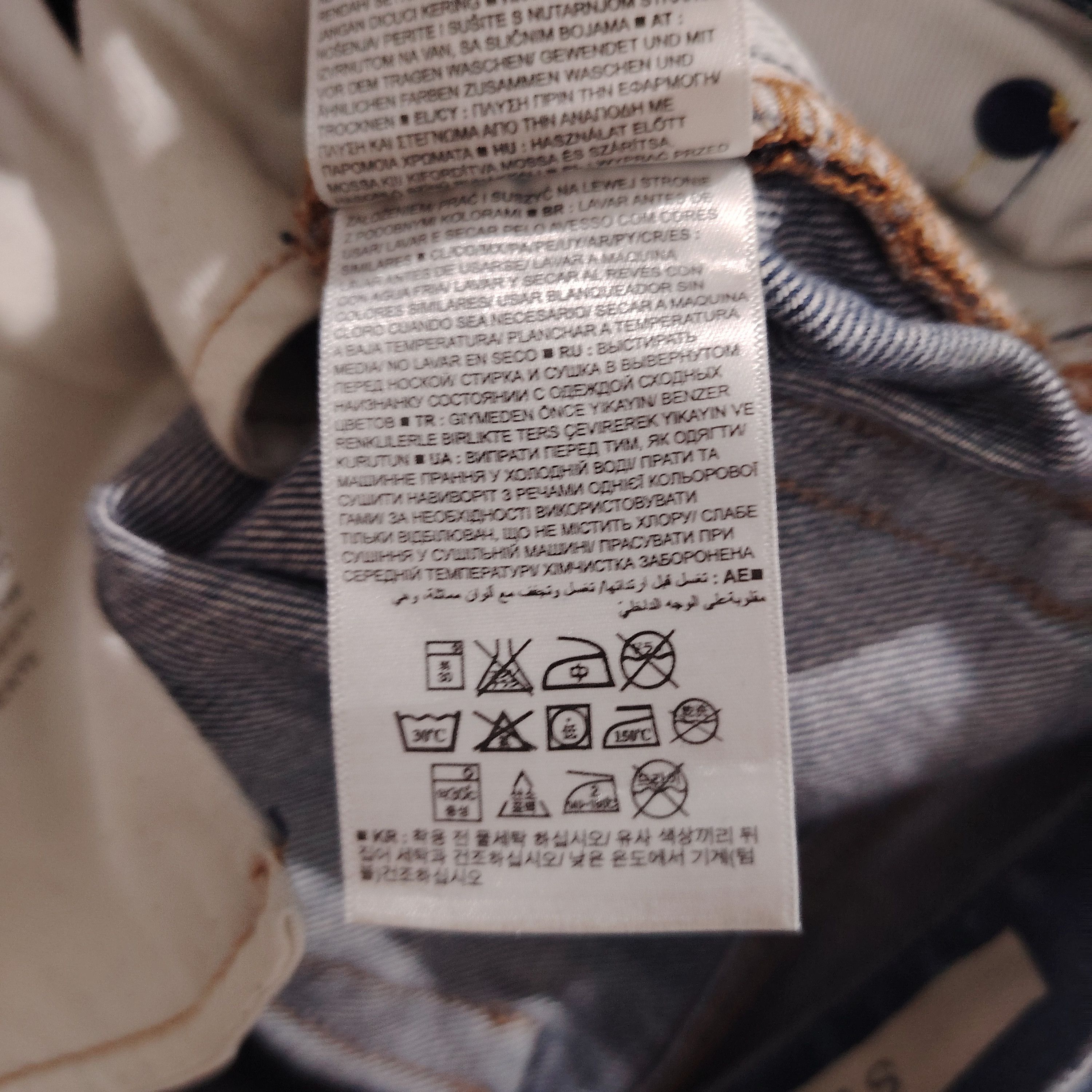 If Six Was Nine Vintage Gap 1969 Slim Distressed Denim Size US 33 - 18 Thumbnail