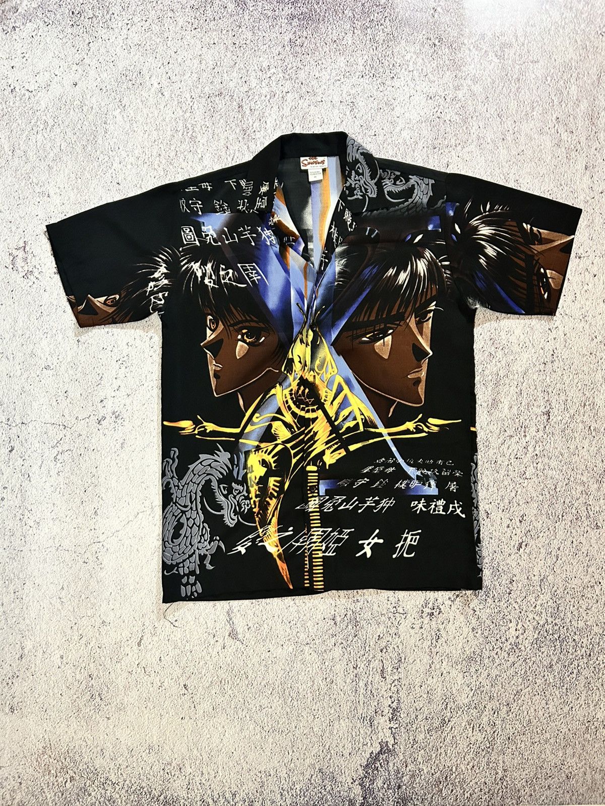Vintage Vintage Y2K Anime Button Up Veezo Samurai Dracgon Tribal Size US L / EU 52-54 / 3 - 9 Thumbnail