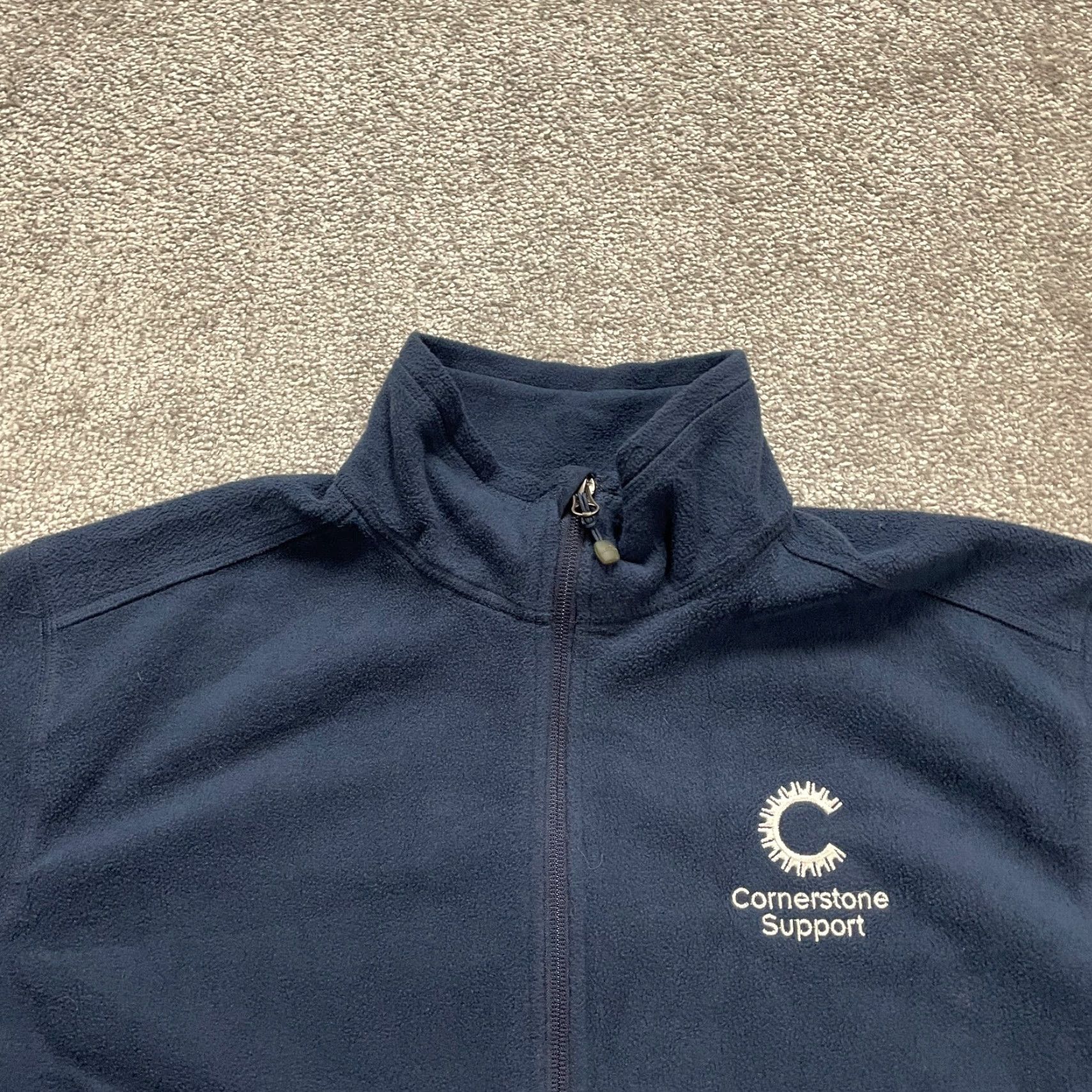Eddie Bauer Eddie Bauer Jacket Mens Large Navy Blue Fleece Full Zip Mock Neck Casual Outdoor Size US L / EU 52-54 / 3 - 4 Thumbnail