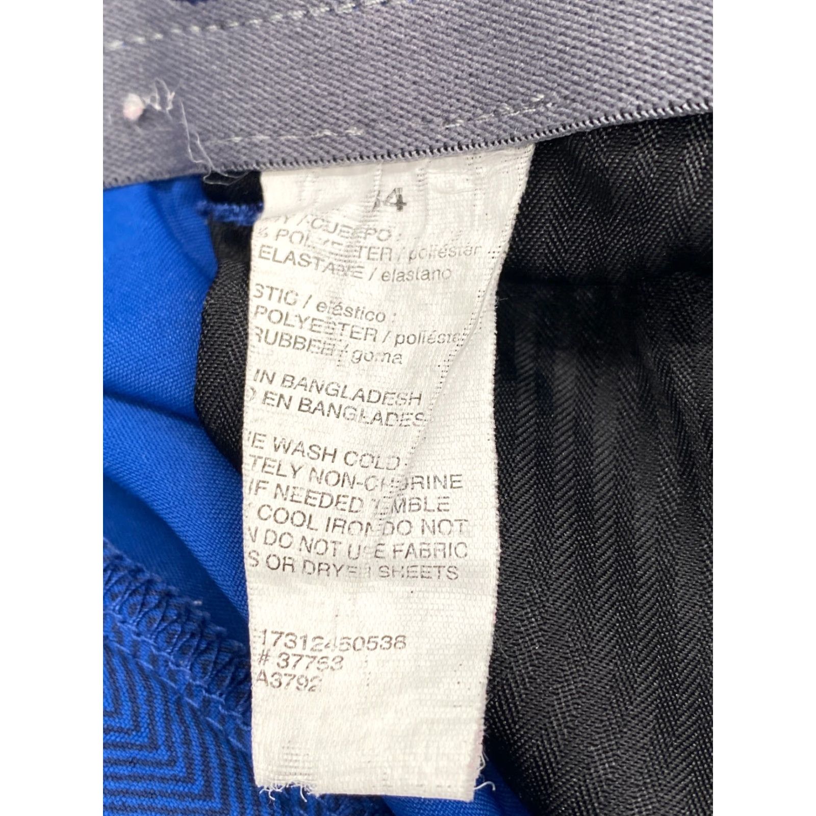 PGA Tour PGA TOUR Golf Performance Shorts 34x10 Blue Chevron Stretch Pockets 6539 Men Shirt Chino Slim? Size US 34 / EU 50 - 6 Thumbnail