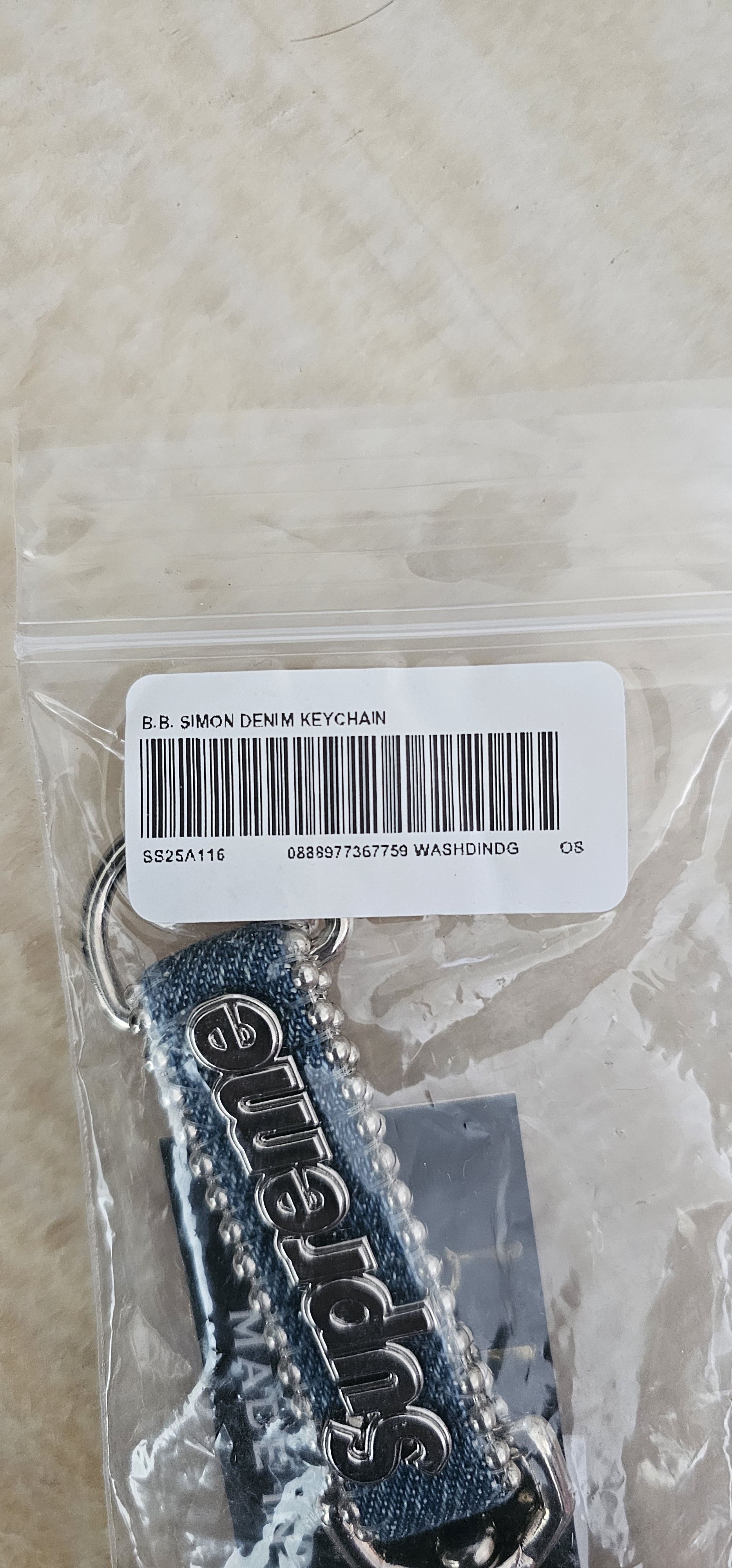 B.B. Simon × Supreme New Supreme®/b.b. Simon Denim Keychain