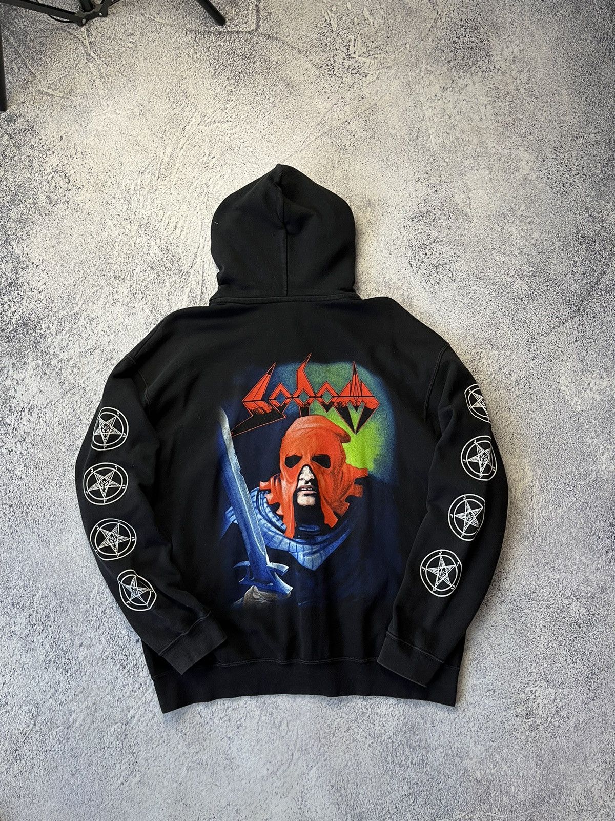 Vintage 90s Sadom In The Sign Of Evil hoodie Y2K