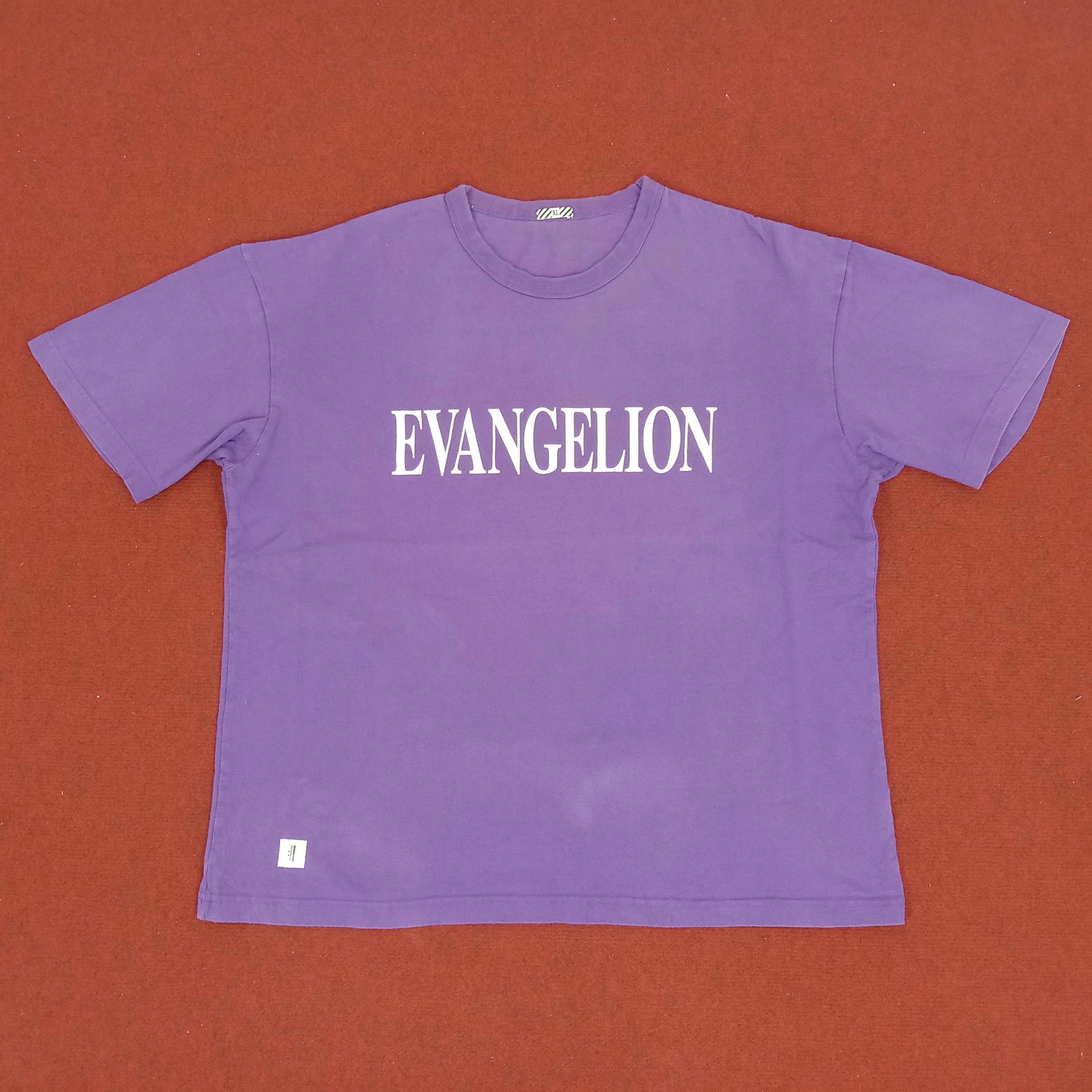 Anime × GU × Japanese Brand Evangelion Japanese Anime Cartoon Spell Out Design Tshirt Size US XXL / EU 58 / 5 - 1 Thumbnail