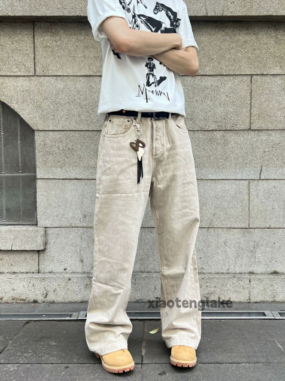 Jean × Vintage washed faded cleanfit yuppie loose baggy jeans Size US 30 / EU 46 - 8 Thumbnail
