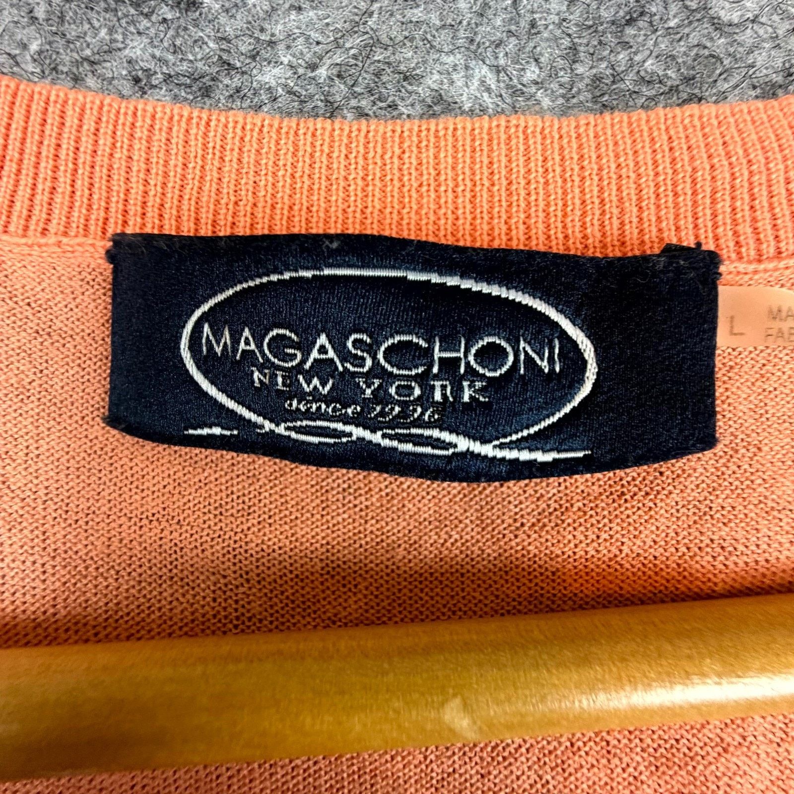 Magaschoni Magaschoni New York Sweater Womens Large Orange Sleeveless Size L / US 10 / IT 46 - 3 Thumbnail