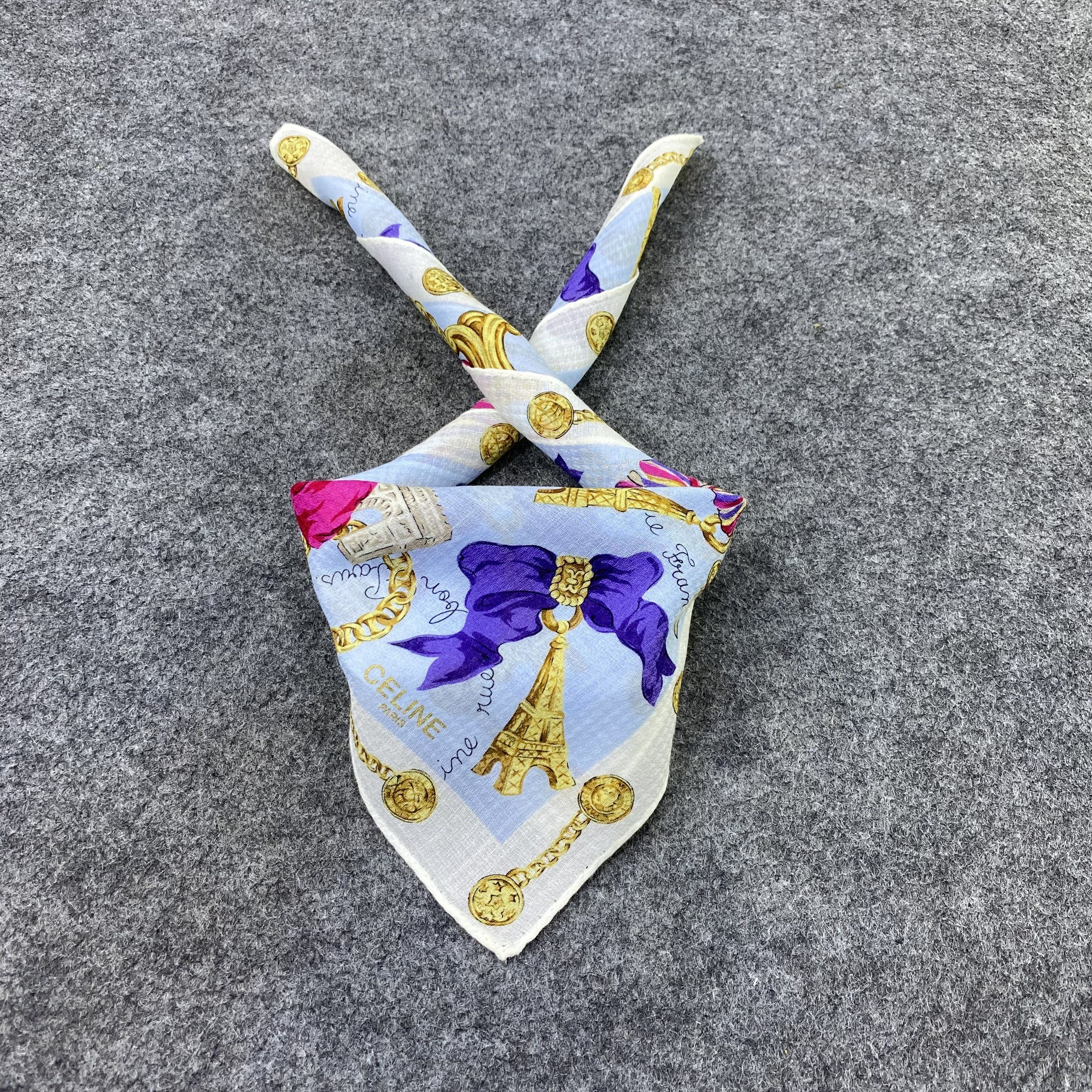 Celine Celine Handkerchief Neckerchief Bandana-B1988 Size ONE SIZE - 2 Thumbnail