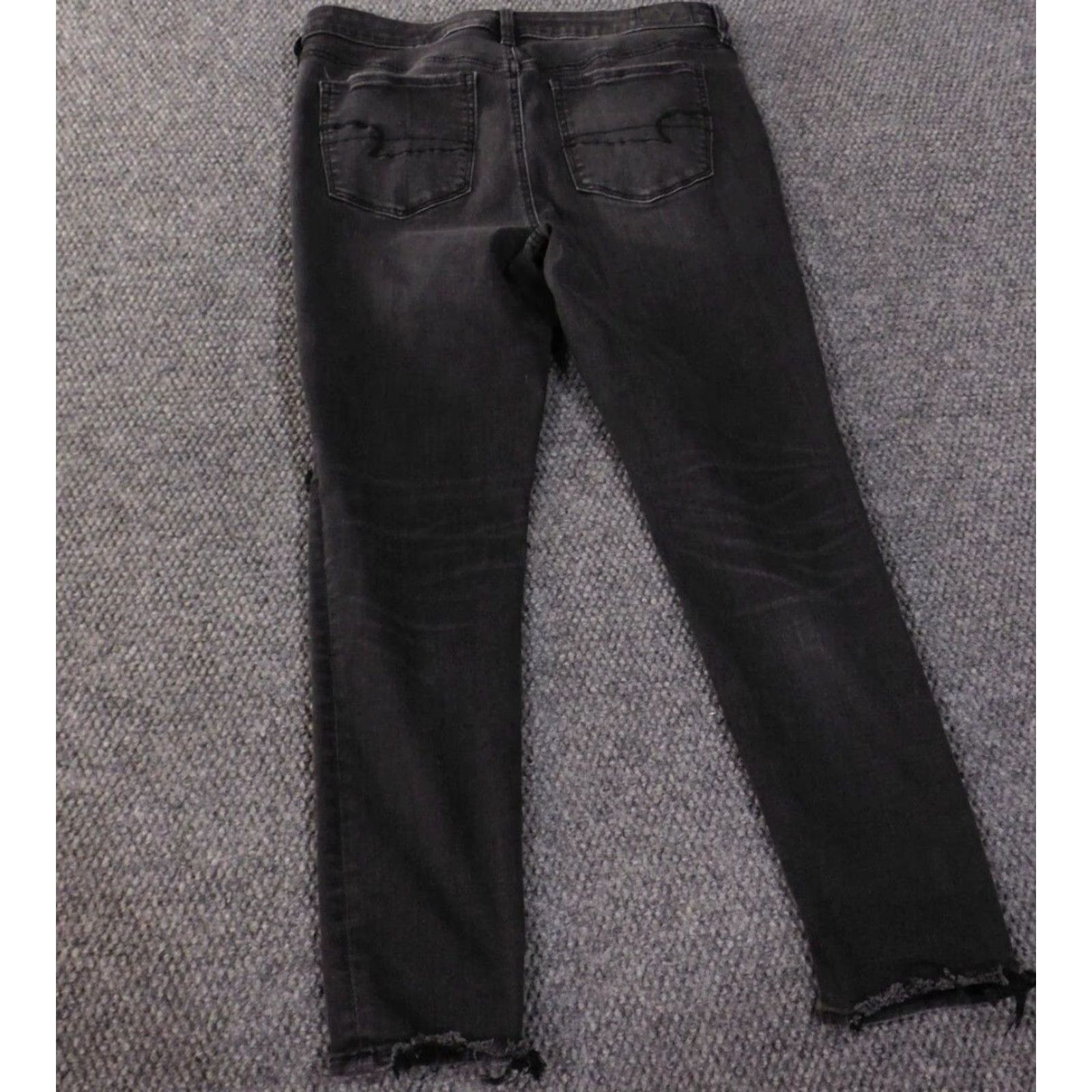 American Eagle Outfitters American Eagle Outfitters Jeans Jegging Womens 14 Black Distressed Retro Vintage-Style Image? Size 24" / US 00 / IT 34 - 7 Thumbnail