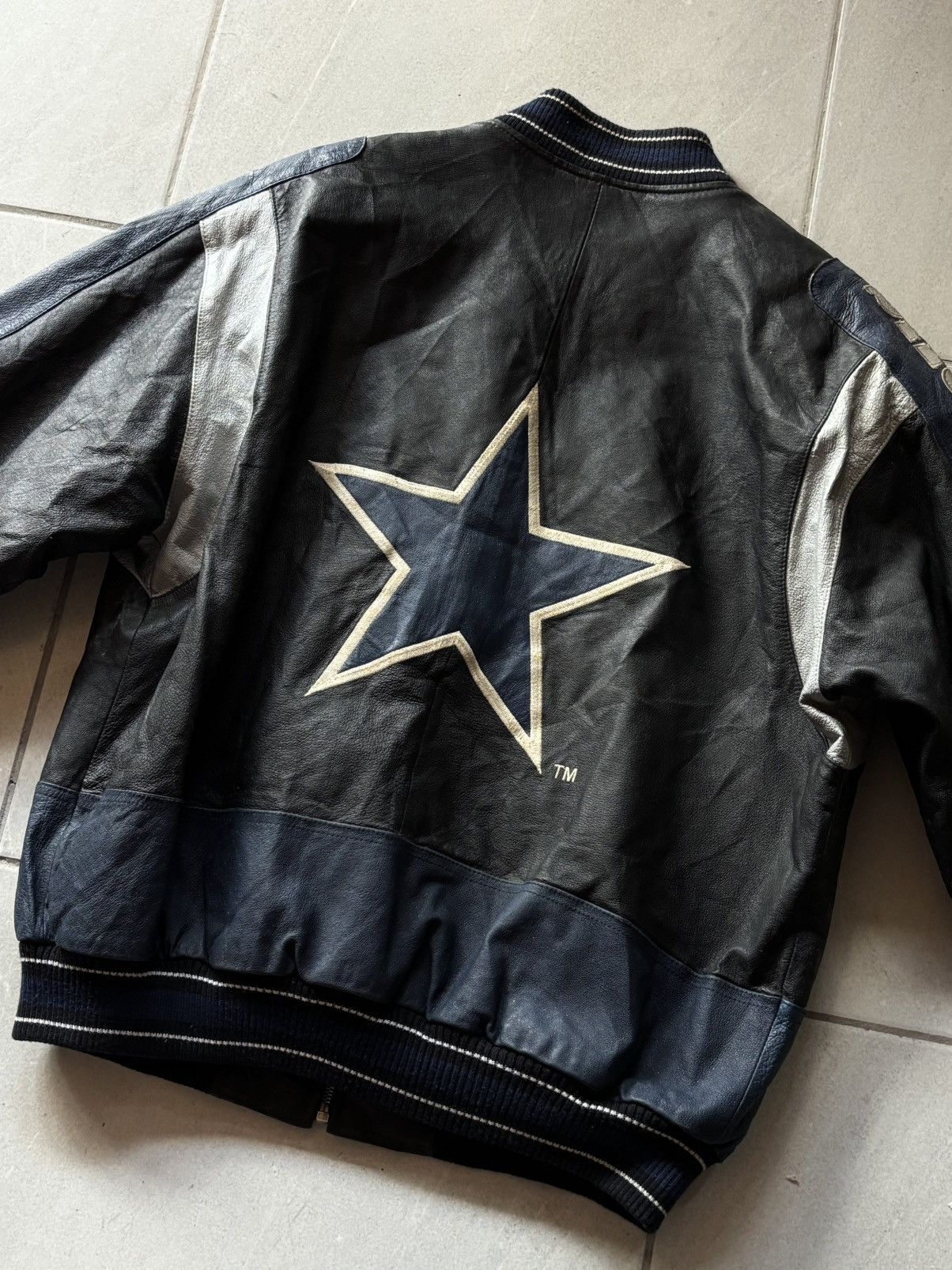 NFL Vintage 90's NFL Cowboys Leather Jacket Size US M / EU 48-50 / 2 - 9 Thumbnail