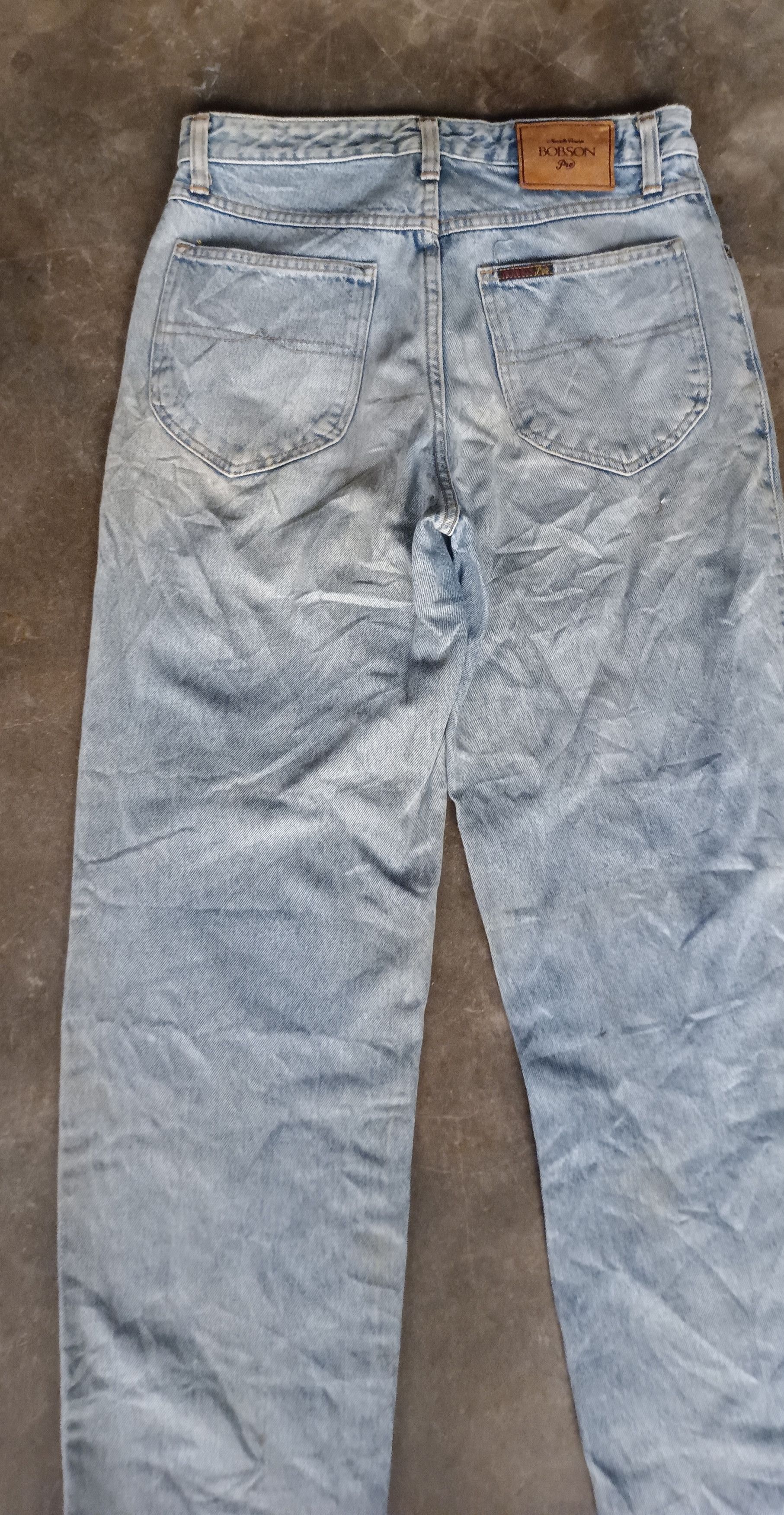 If Six Was Nine × Japanese Brand Vintage💥 Bobson Nouvelle Version Pro Distressed Denim Size US 30 / EU 46 - 7 Thumbnail