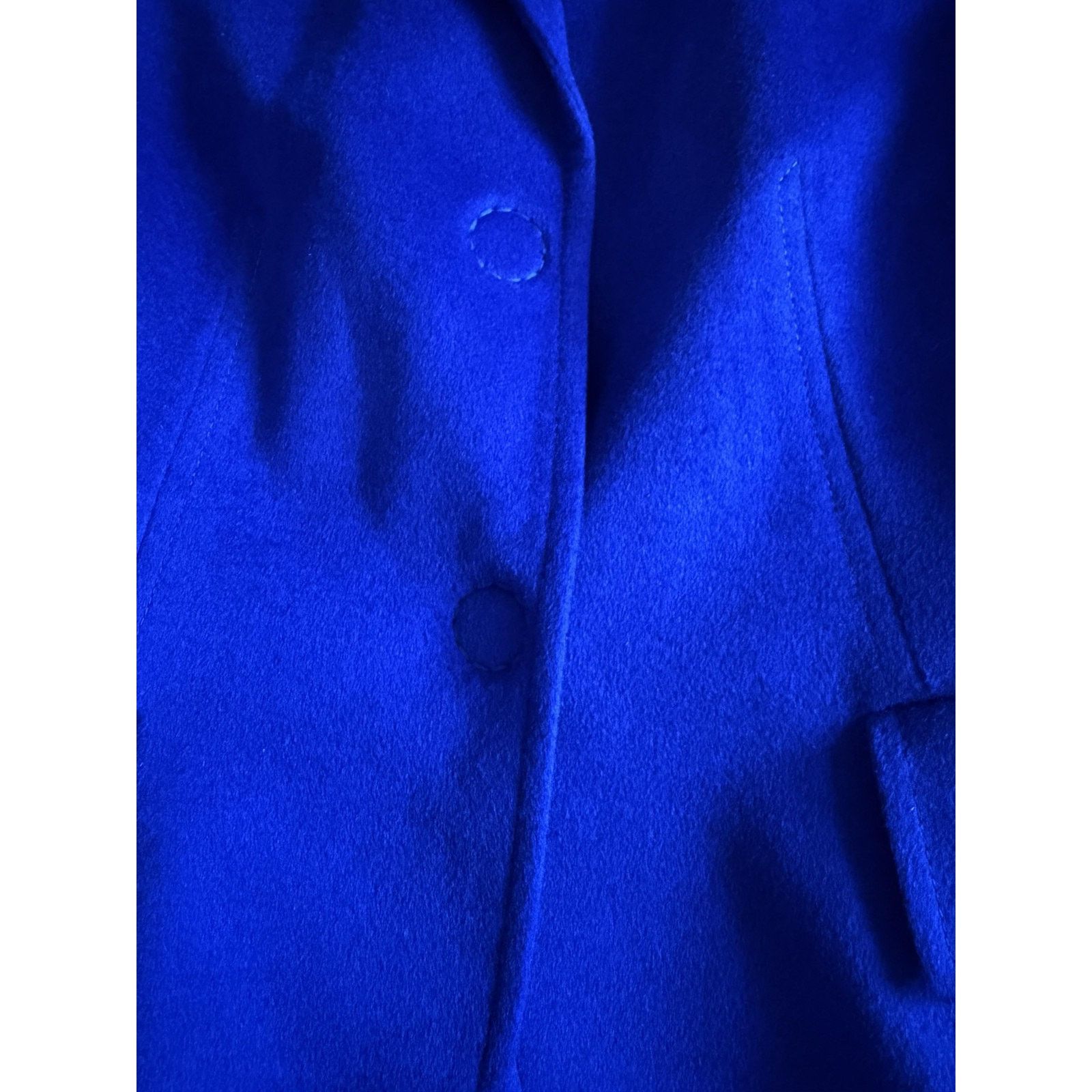 Akris Akris Punto Womens Angora Tailored Blazer Blue Size XS / US 0-2 / IT 36-38 - 3 Thumbnail