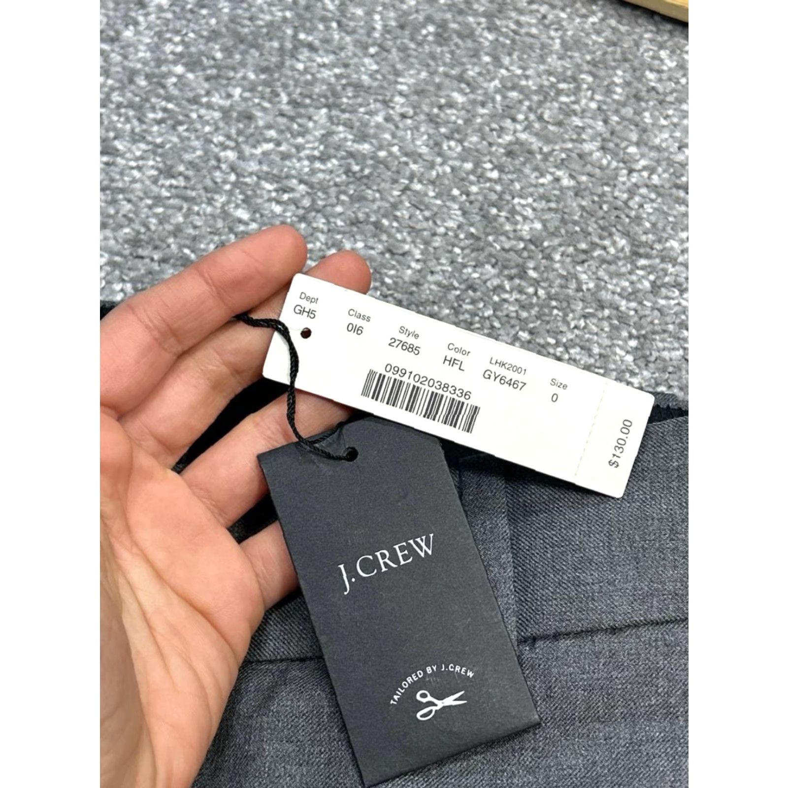 J.Crew J. Crew Super 120s Dress Pants Womens 0 Gray City Fit Mid Rise Bootcut Leg New Size 25" / US 0 / IT 36 - 6 Thumbnail