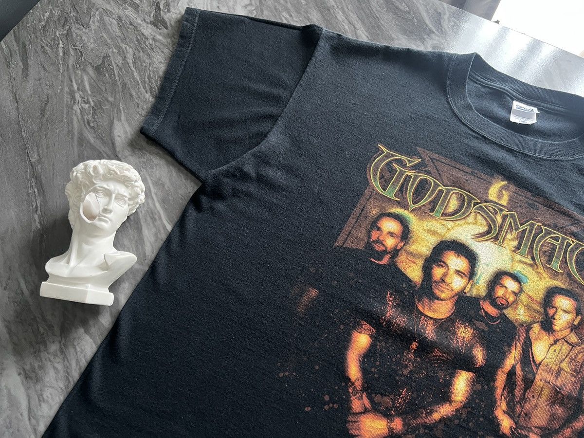 Band Tees × Vintage Godsmack : Smack This 4 IV Tour Back Middle Finger Size US XXL / EU 58 / 5 - 3 Thumbnail