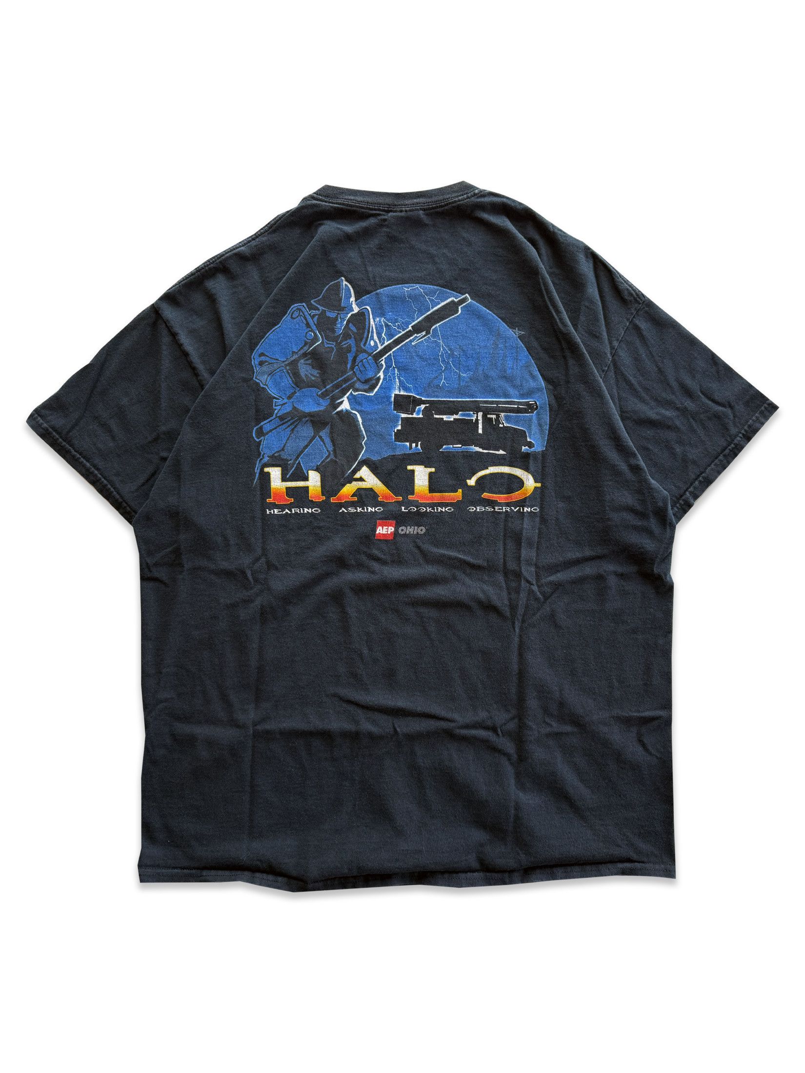 Vintage 2000s Vintage Halo Parody AEP Ohio Tee Size US XL / EU 56 / 4 - 1 Thumbnail