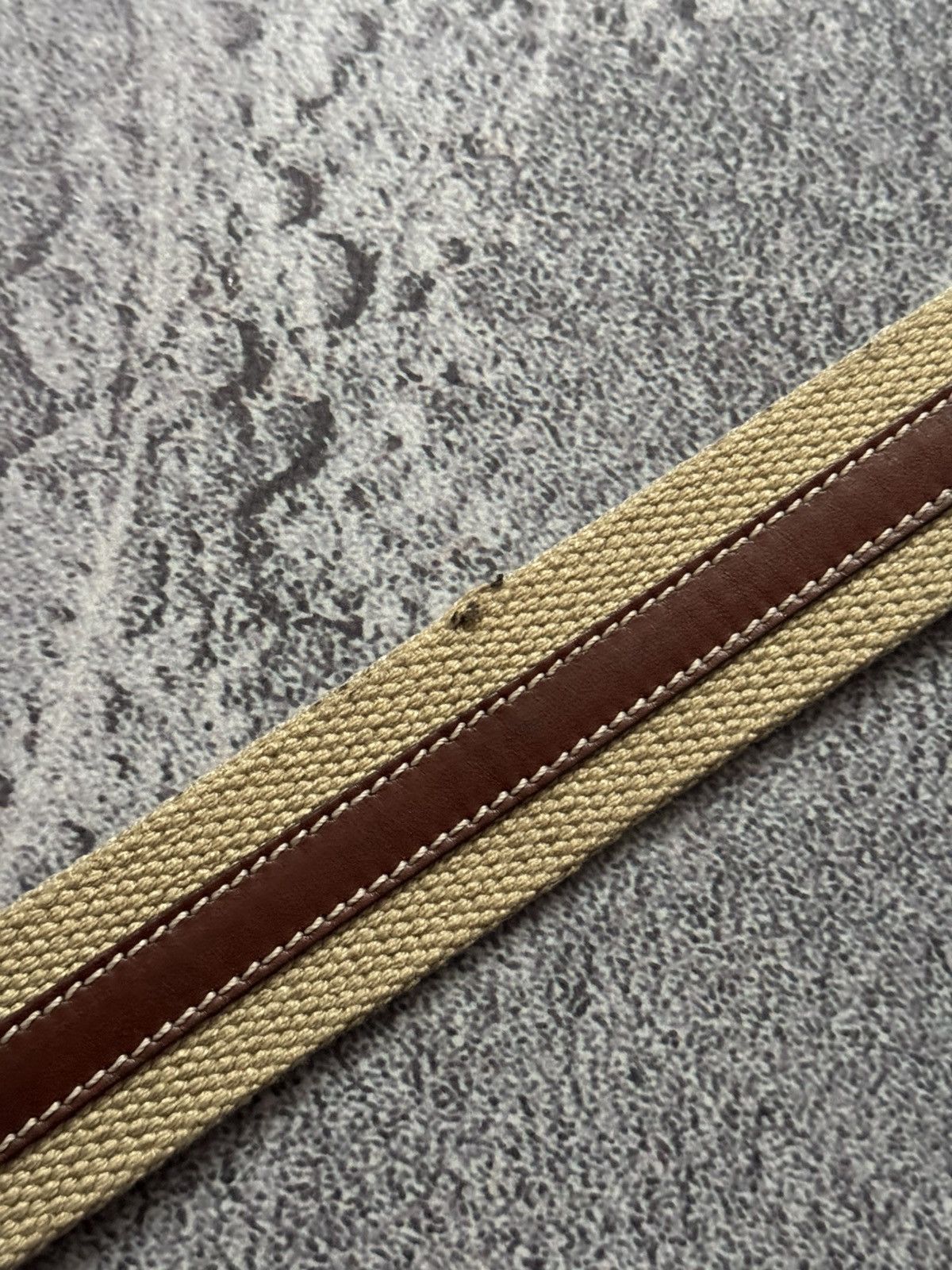 Designer × Paul & Shark × Vintage Paul & Shark 104cm belt casual leather brown / beige Size ONE SIZE - 9 Thumbnail