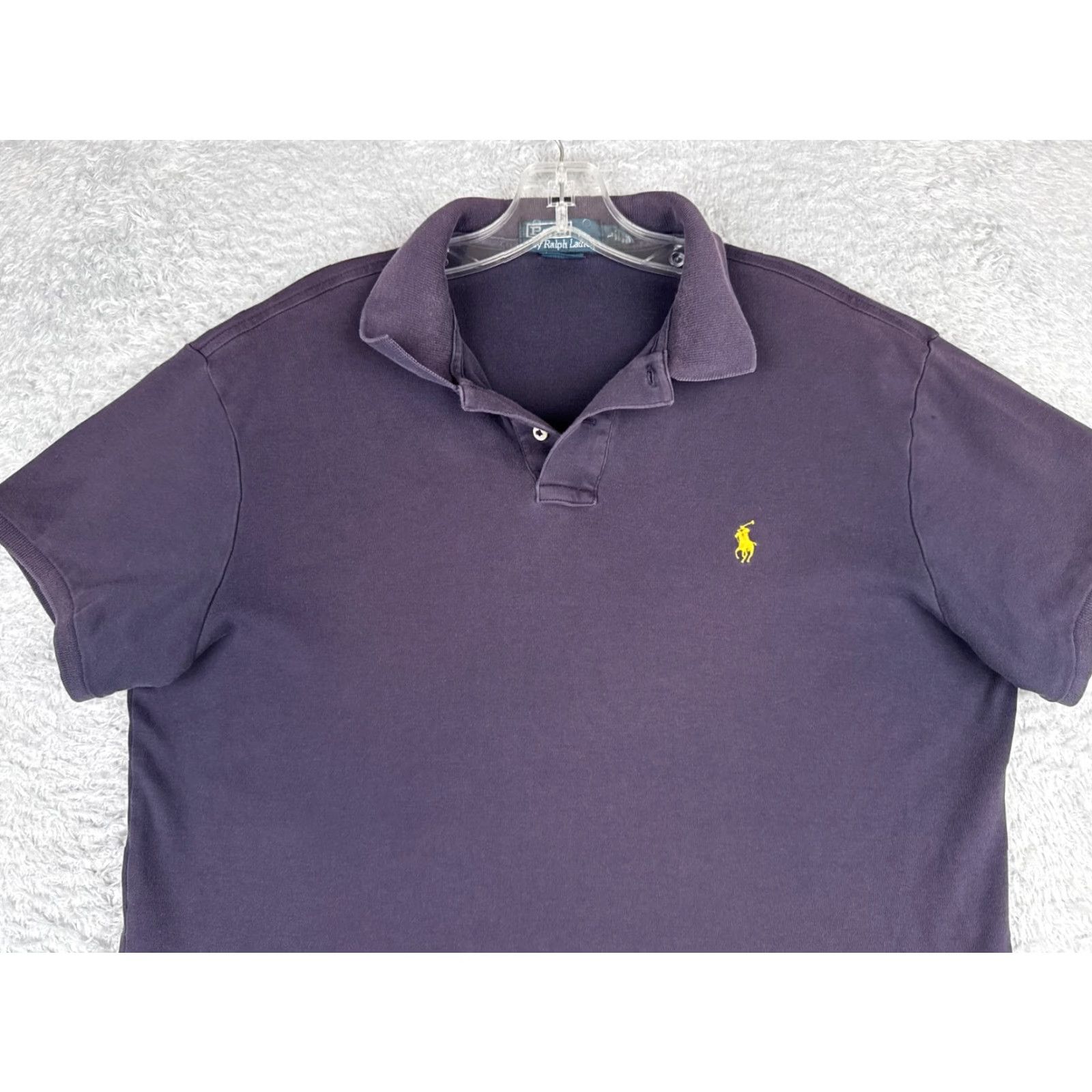 Ralph Lauren VINTAGE Ralph Lauren Polo Shirt Mens Large Blue 100% Cotton Knit Custom Fit Pony Read Size US L / EU 52-54 / 3 - 4 Thumbnail