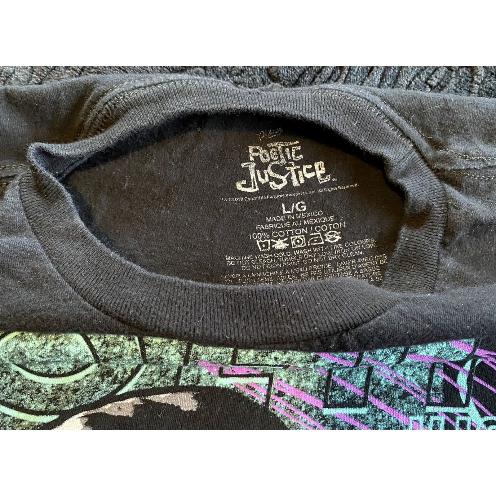Vintage Rare Poetic Justice “A Street Romance” T-Shirt Black L 1993 Front Mens L Men Size L / US 10 / IT 46 - 4 Thumbnail