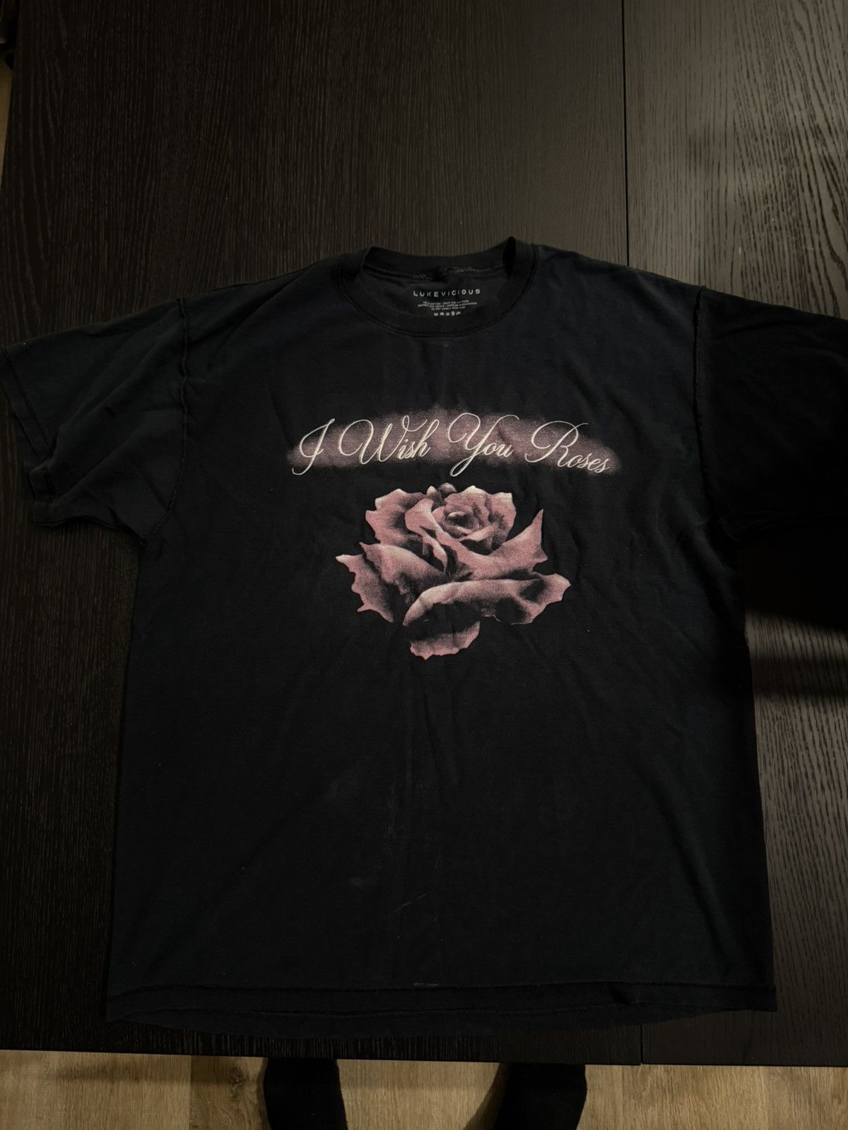 Luke Vicious Luke Vicious Vintage Flip Soft Navy Tee i Wish You Roses M Size US M / EU 48-50 / 2 - 1 Thumbnail