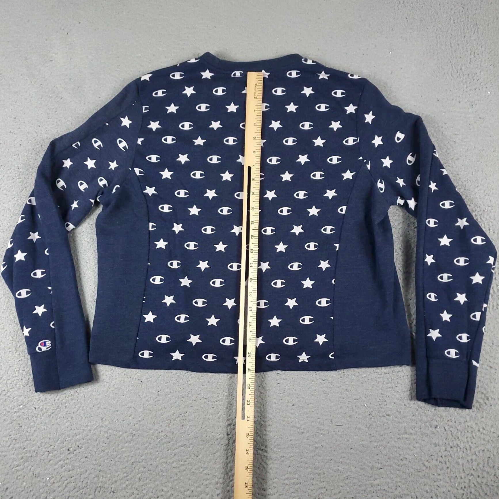 Champion Champion Ladies Pullover Sweater Womens Large Blue Size L / US 10 / IT 46 - 5 Thumbnail