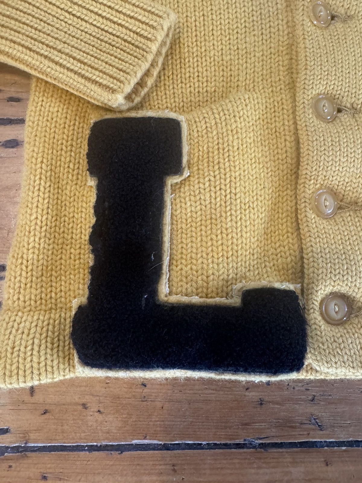 Vintage 1950s letterman sweater “L” pocket made in USA Size US S / EU 44-46 / 1 - 3 Thumbnail