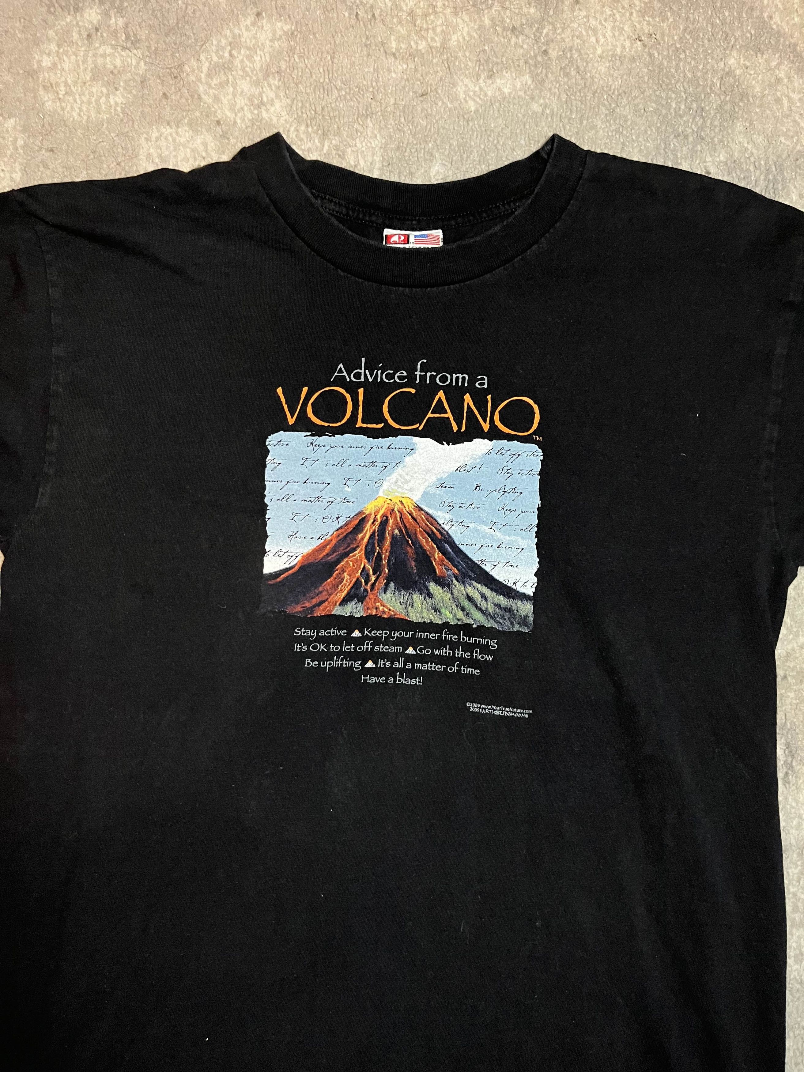 Vintage Y2K Funny Advice From a Volcano Hawaii National Park Tee Size US L / EU 52-54 / 3 - 3 Thumbnail