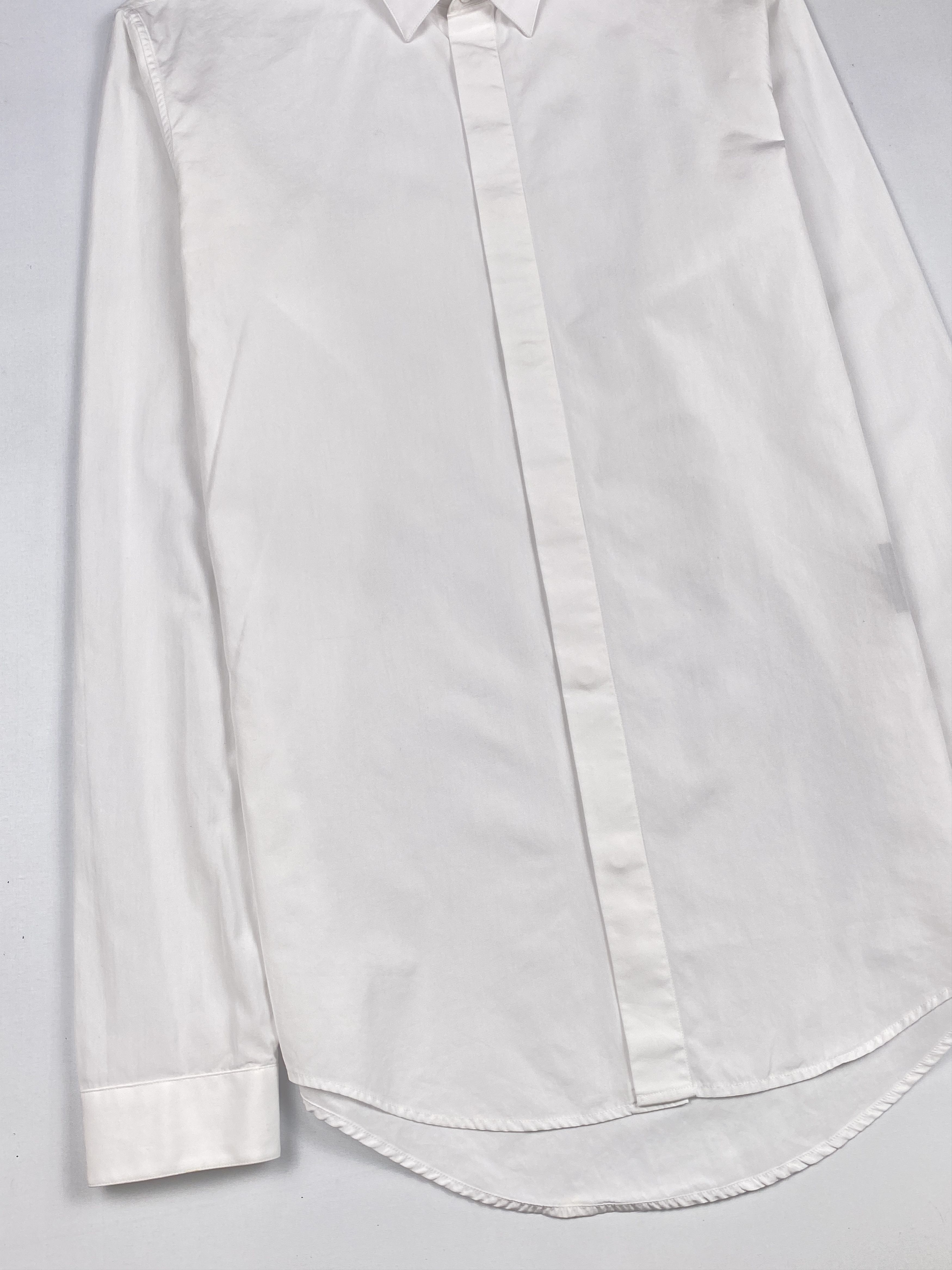 Dior Uniforme Plain Long Sleeve Shirt Size XS / US 0-2 / IT 36-38 - 7 Thumbnail