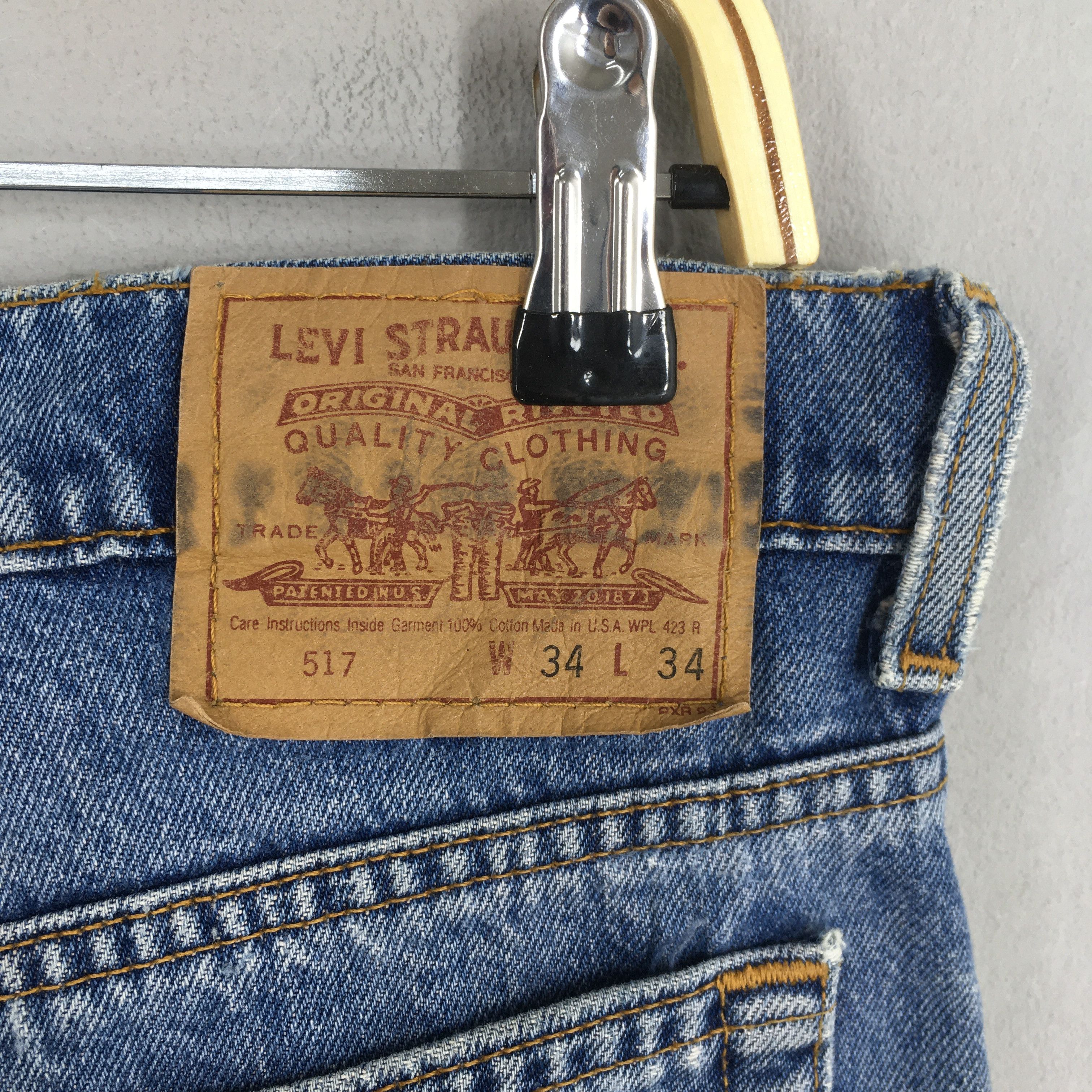 Levi's Size 32x27 Levi's 517 Stonewash Flare Bootcut Jeans S679 Size 32" / US 10 / IT 46 - 11 Thumbnail
