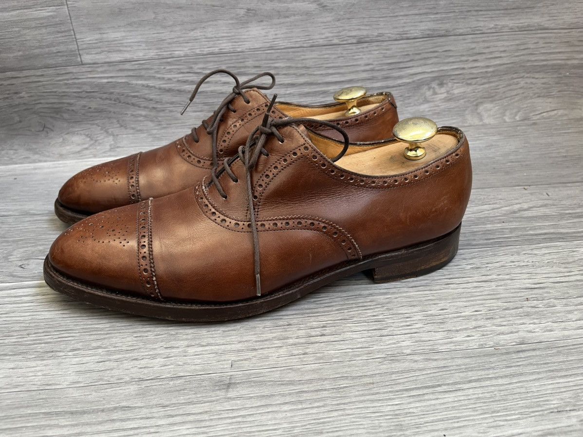 John Lobb John lobb Seymor cap-toe brouges lace up shoes sz 8.5EE Size US 9.5 / EU 42-43 - 6 Thumbnail