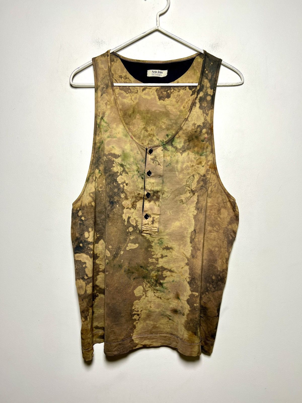 Acne Studios acne y2k tie dye piss tank top vintage single stitch Size US L / EU 52-54 / 3 - 1 Thumbnail