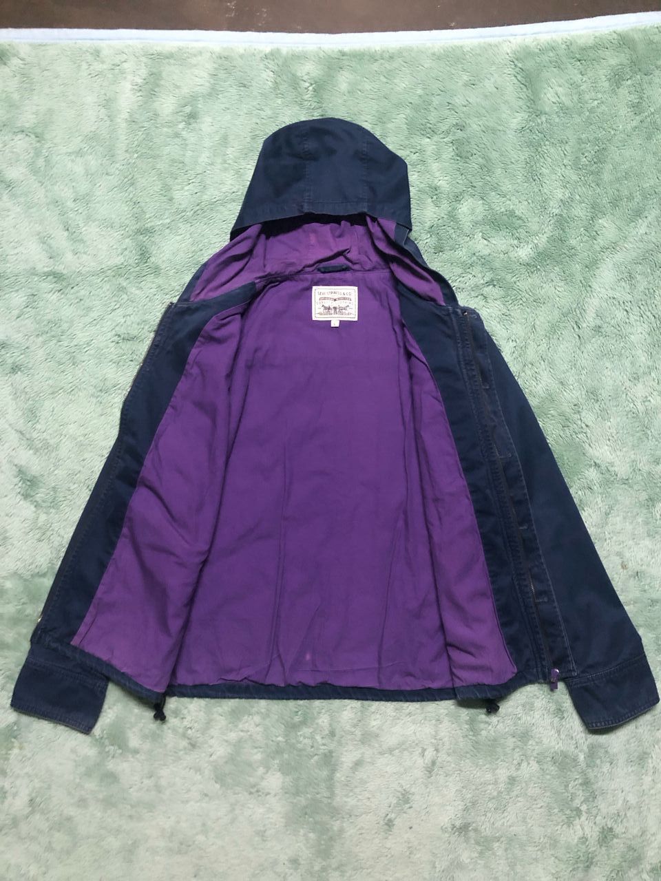 Japanese Brand × Levi's × Levi's Vintage Clothing LEVI'S HEAVY COTTON HOODED JACKET SUNFADED FADED Size US M / EU 48-50 / 2 - 3 Thumbnail