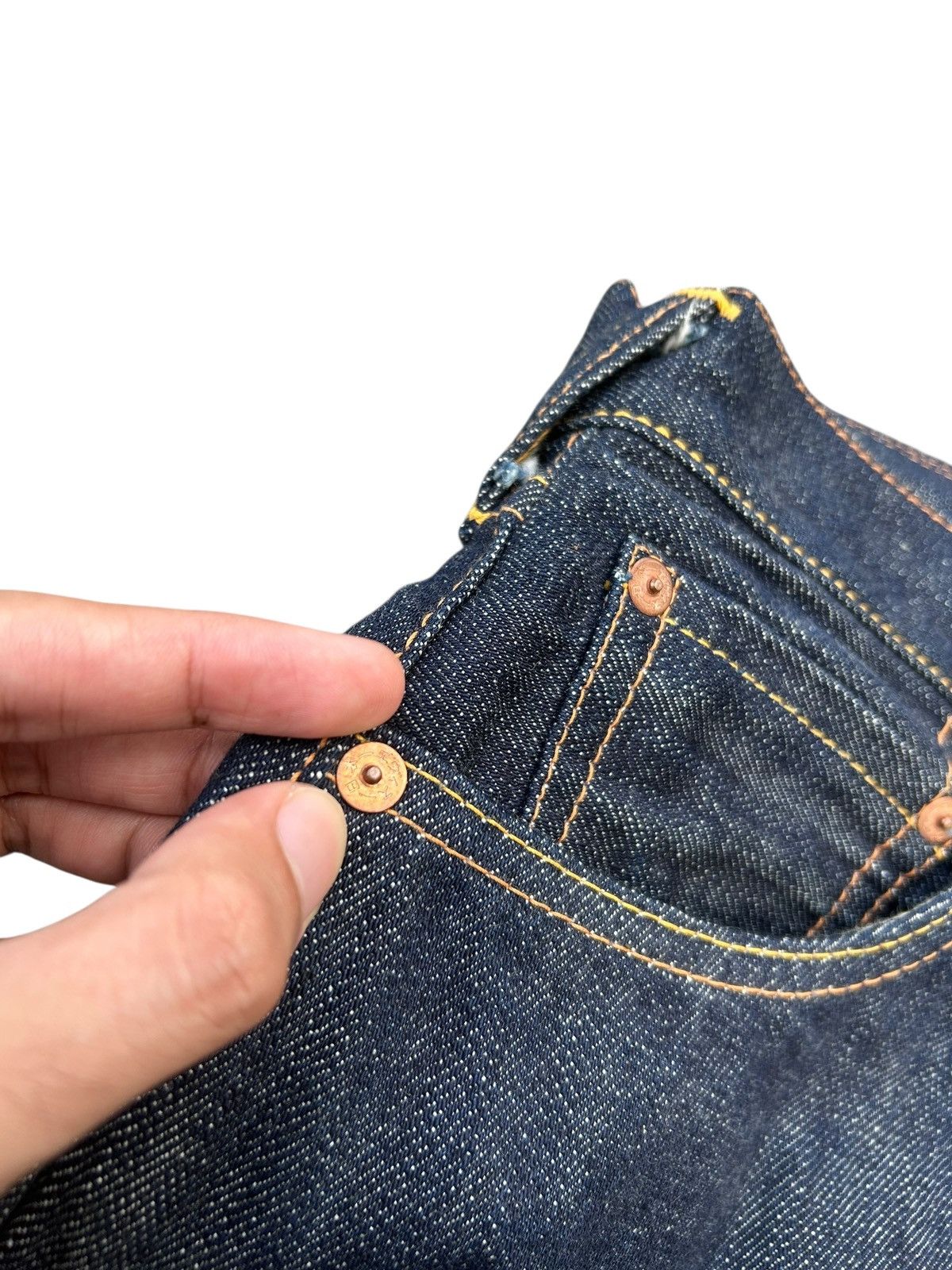 Evisu VINTAGE EVISU DAICOCK SELVEDGE MADE IN JAPAN DENIM JEANS Size US 31 - 13 Thumbnail