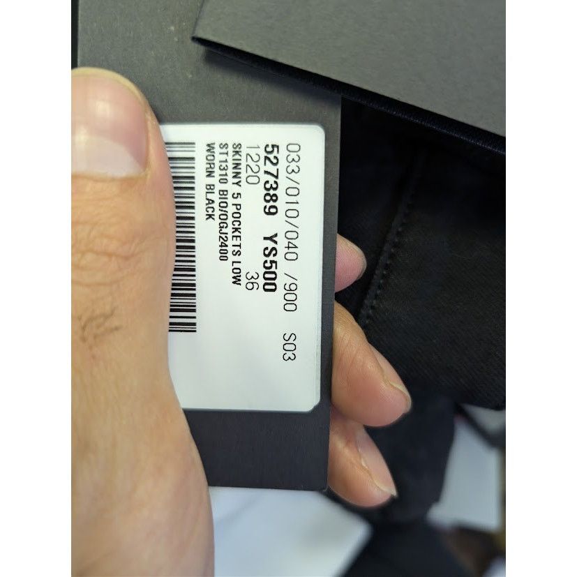 Saint Laurent Paris o1rshd1 Q:2 / Skinny 5 Pockets Low Jean Pants in Black Size US 36 / EU 52 - 18 Thumbnail