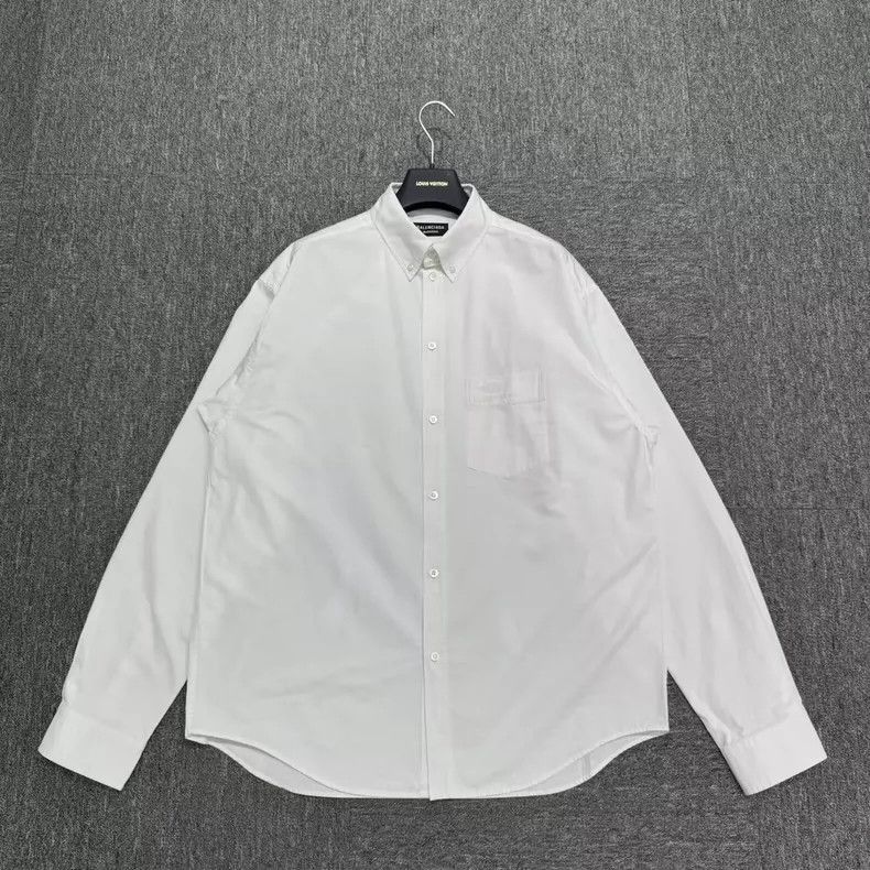 Balenciaga Balenciaga embroidered logo white shirt-2506 Size US S / EU 44-46 / 1 - 1 Thumbnail