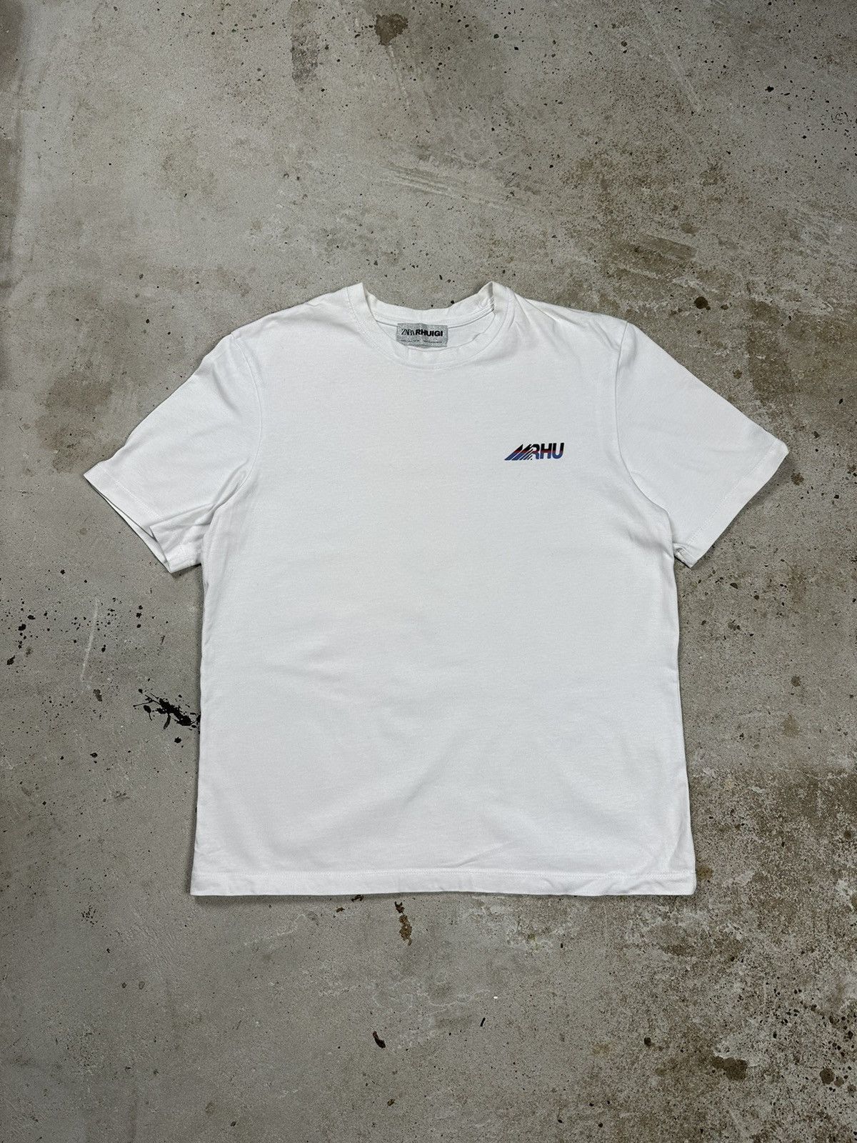 Rhude × Zara Zara x Rhuigi Rhude White RHU Tee T Shirt Size US L / EU 52-54 / 3 - 1 Thumbnail