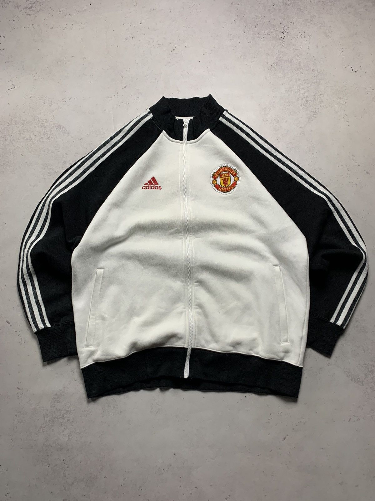 Adidas × Vintage Vintage Adidas 3 Stripes Manchester United Olympic Jacket XL Size US L / EU 52-54 / 3 - 1 Thumbnail
