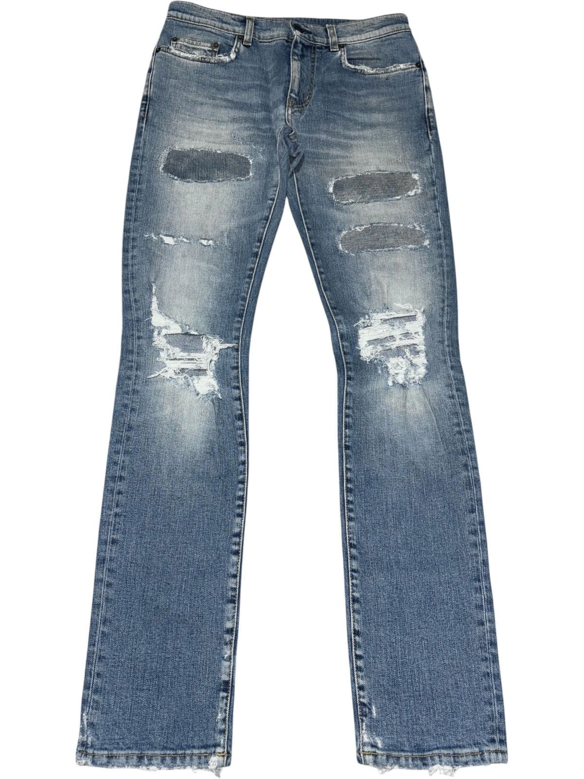 SS16 Hedi Slimane D02 destroyed Jeans Crash Denim distressed