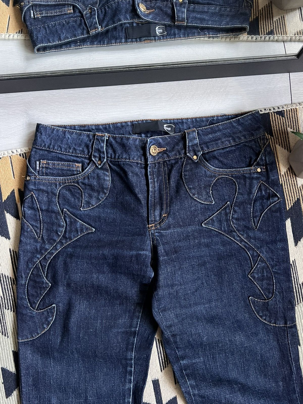Just Cavalli Just Cavalli Vintage Logo Y2k Jeans Size 30" / US 8 / IT 44 - 3 Thumbnail