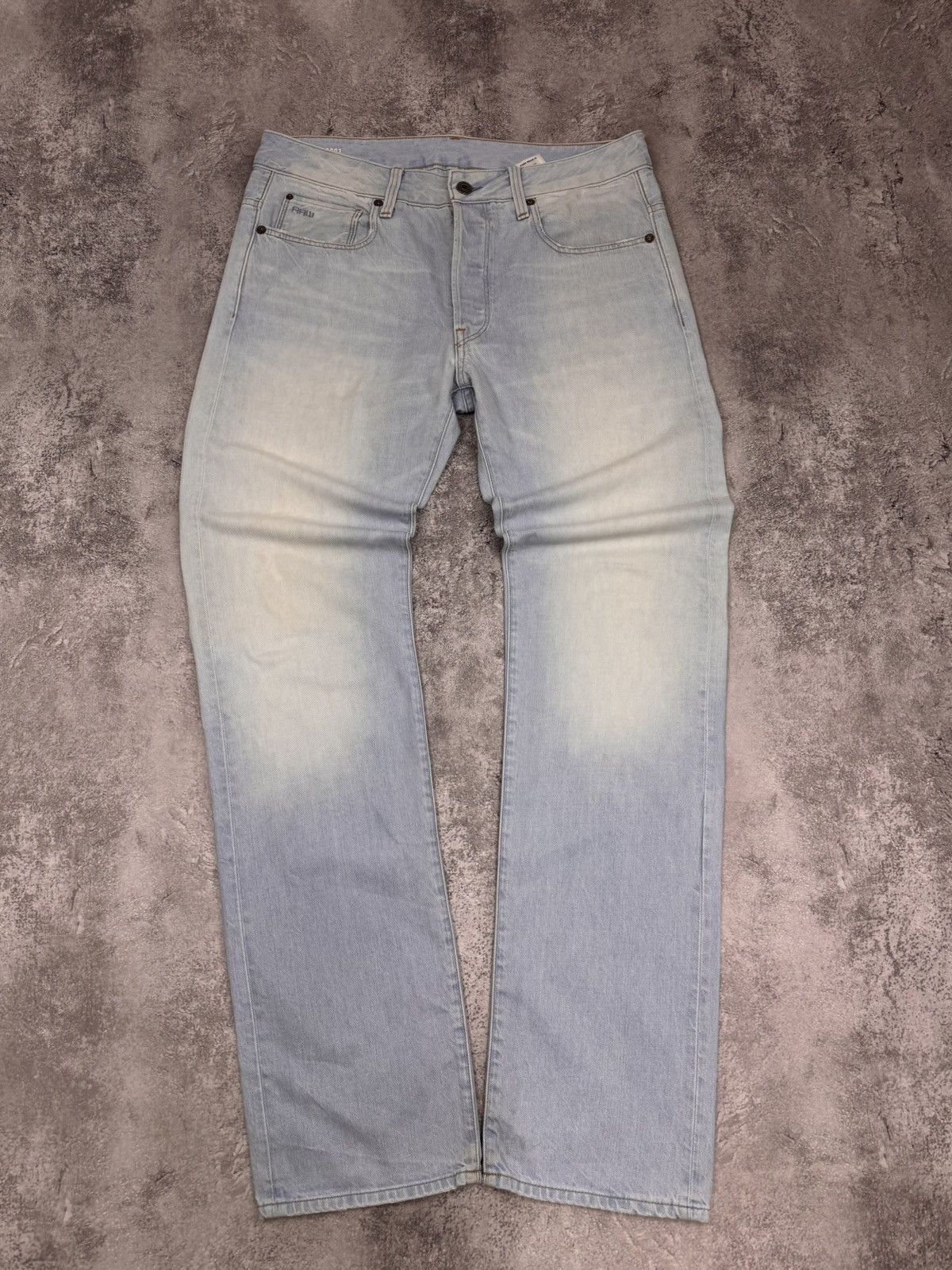 G-Star G-Star Raw Men Cotton Jeans Light Blue Washed Size 32 Size US 32 / EU 48 - 5 Thumbnail