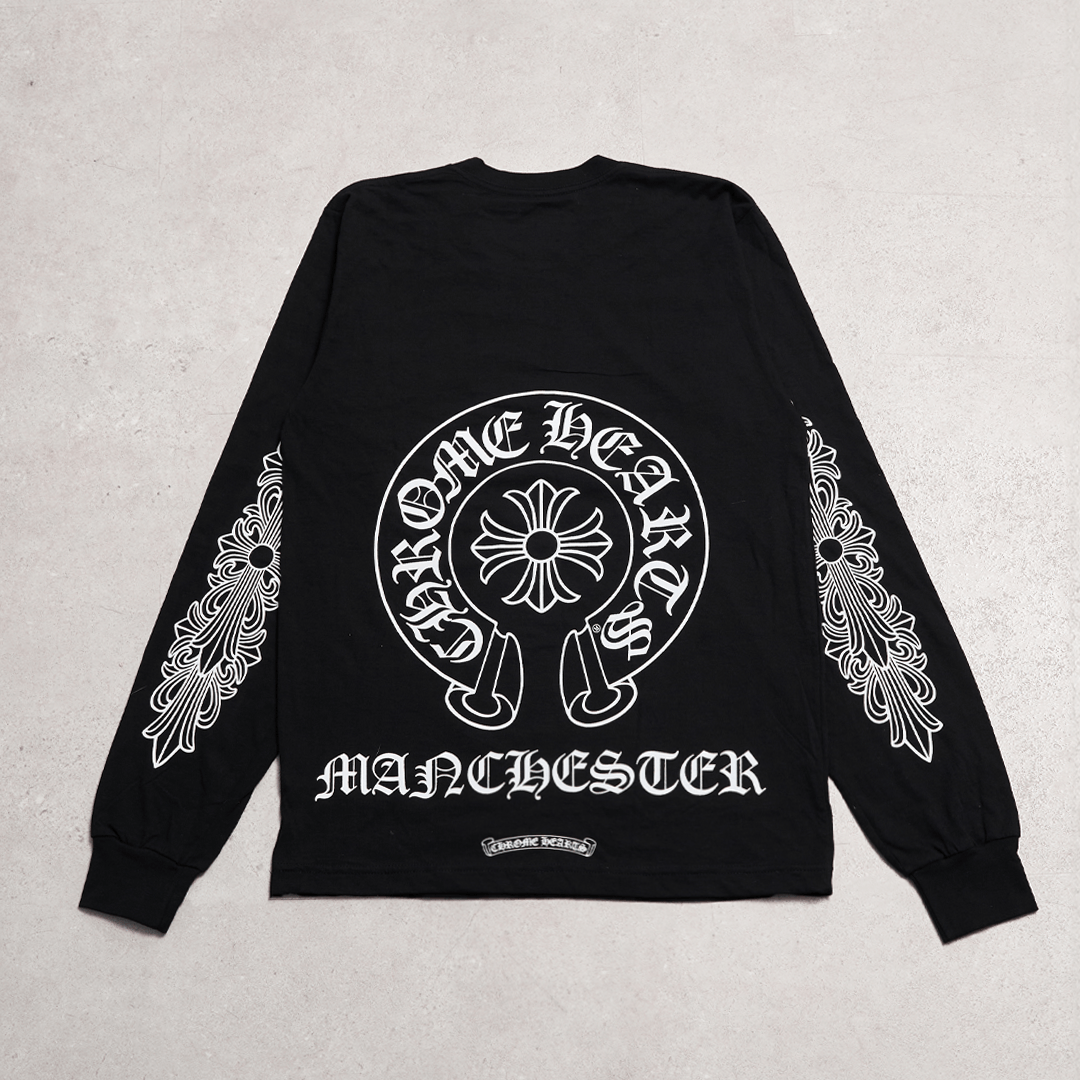 Chrome Hearts CHROME HEARTS Manchester Long Sleeve Tee Shirt BLACK